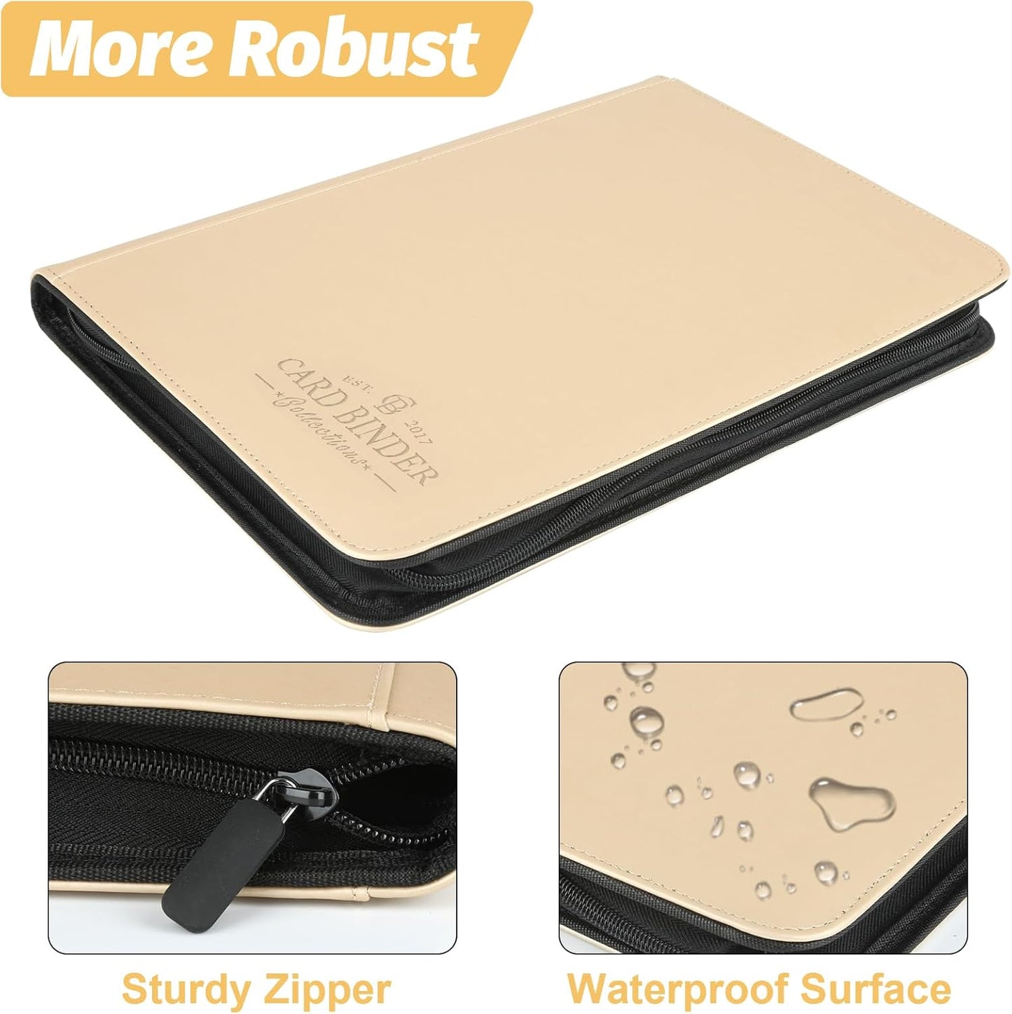 Trading Card Binder, Card Collection Binder Album Folder with 540 Side Loading Pockets, 9 Pocket Trading Card Album Folder for TGC,MTG, Baseball Cards, Yugioh