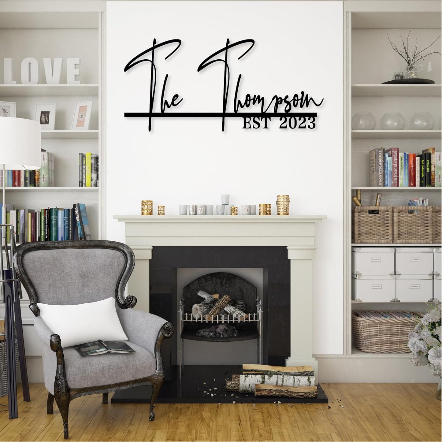 Custom Metal Family Name Signs for Wall Decor, Personalized Metal Last Name Sign Wedding and Housewarming Gifts, Family Established Sign