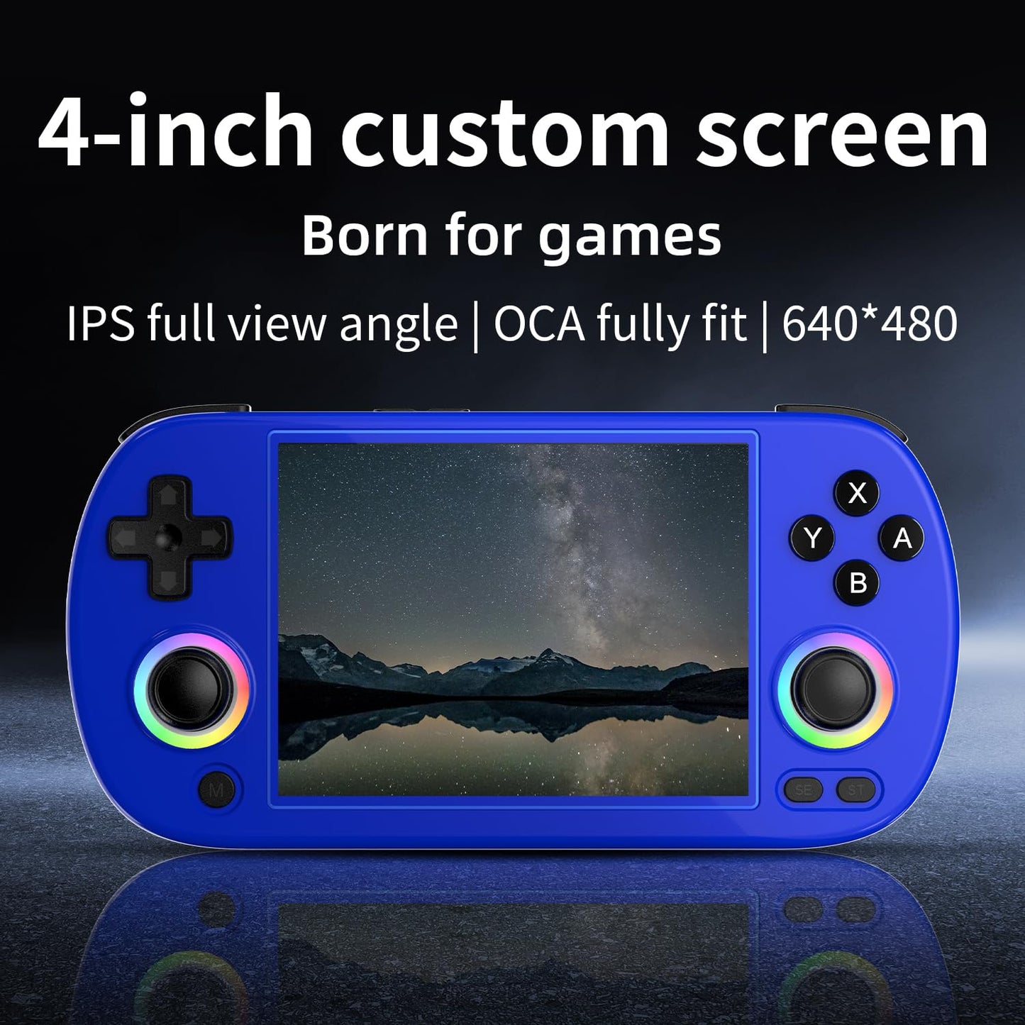 ANBERNIC RG40XX H Retro Gaming Console with 4.0'' IPS Screen, 64GB TF Card, Linux 64-bit System, Supports 5G WiFi, Bluetooth, HDMI and TV Output