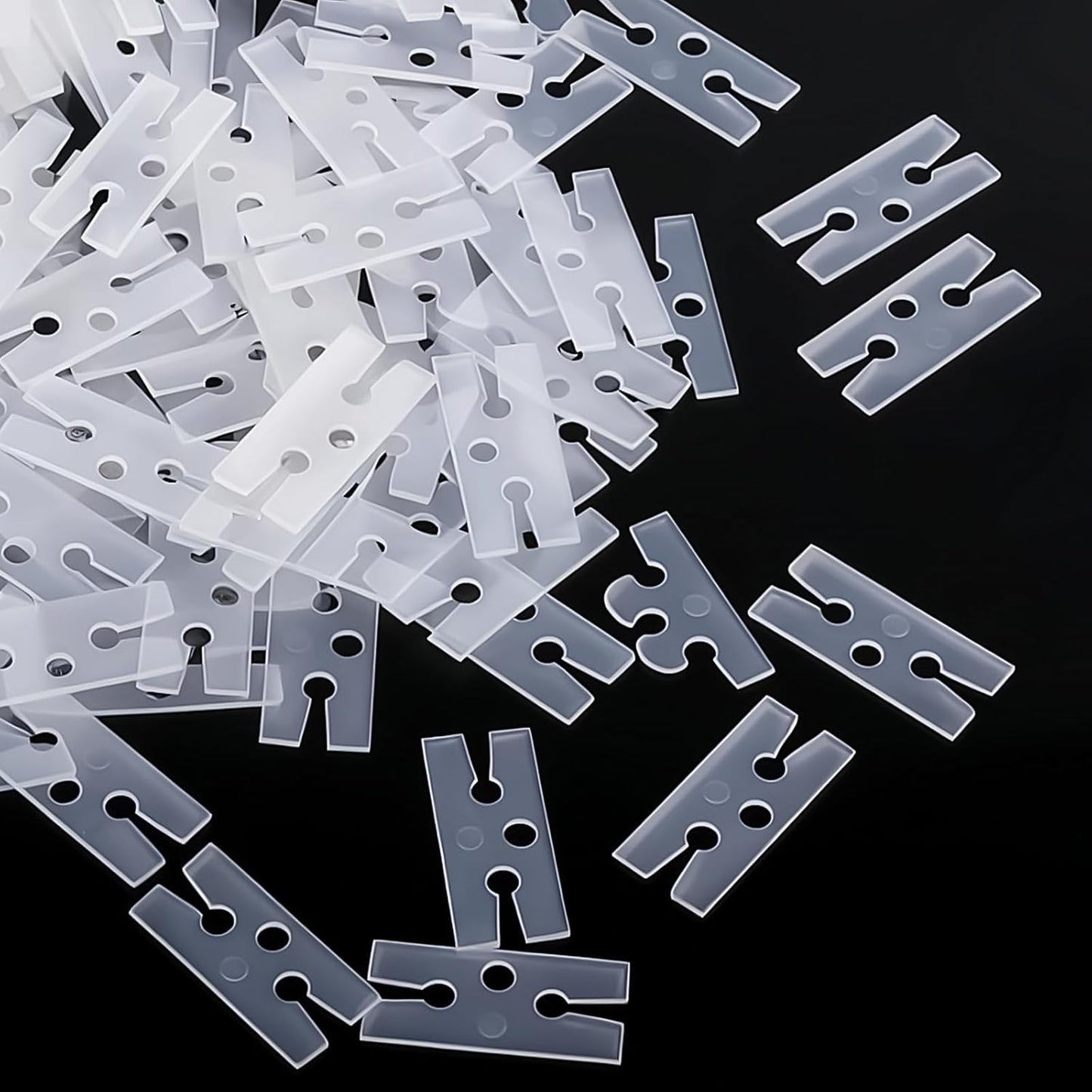 200 PCS Balloon Clips Ties for Sealing, H Shape Plastic Balloon Clips, Clear Bulk Balloons Quick Knotting and Sealing Tying Tools for Wedding, Birthday, Christmas Party Decoration