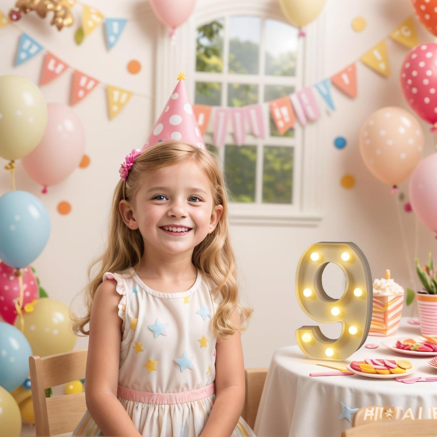 Foaky Rechargeable LED Letter Lights Sign Marquee Light Up Letters Sign for Night Light Wedding/Birthday Party Christmas Lamp Home Bar Decoration (9)