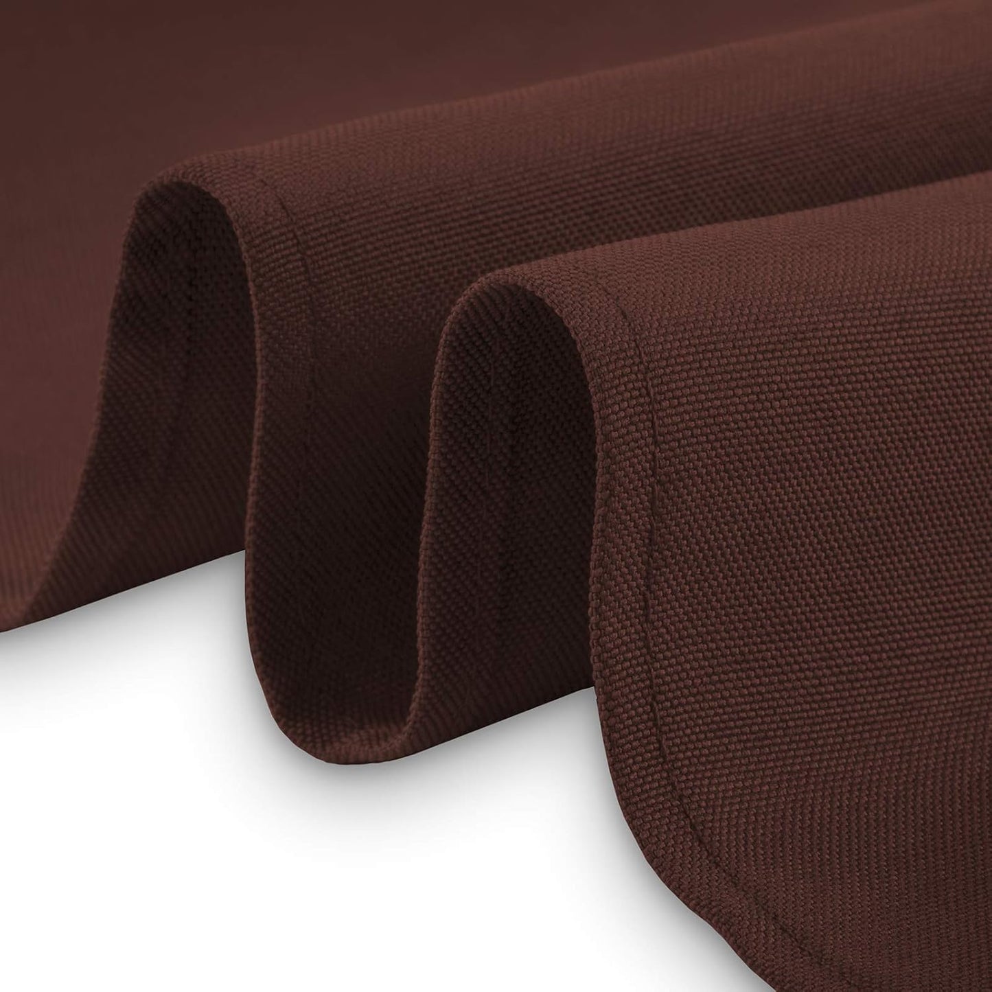 Lann's Linens - 10 Premium 132" Round Tablecloths for Wedding/Banquet/Restaurant - Polyester Fabric Table Cloth - Chocolate Brown