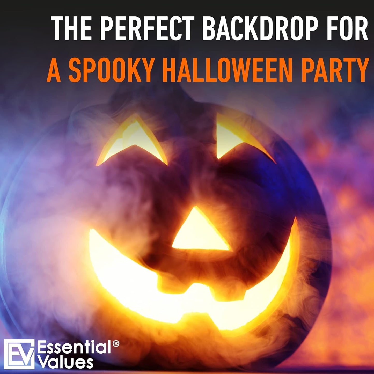 Essential Values Fog Machine Fluid - Extreme High Density Fog Juice (128 FL OZ / 1 Gallon) – White-Out Conditions for Water Based Foggers Designed for 700 Watts+ - Manufactured in USA