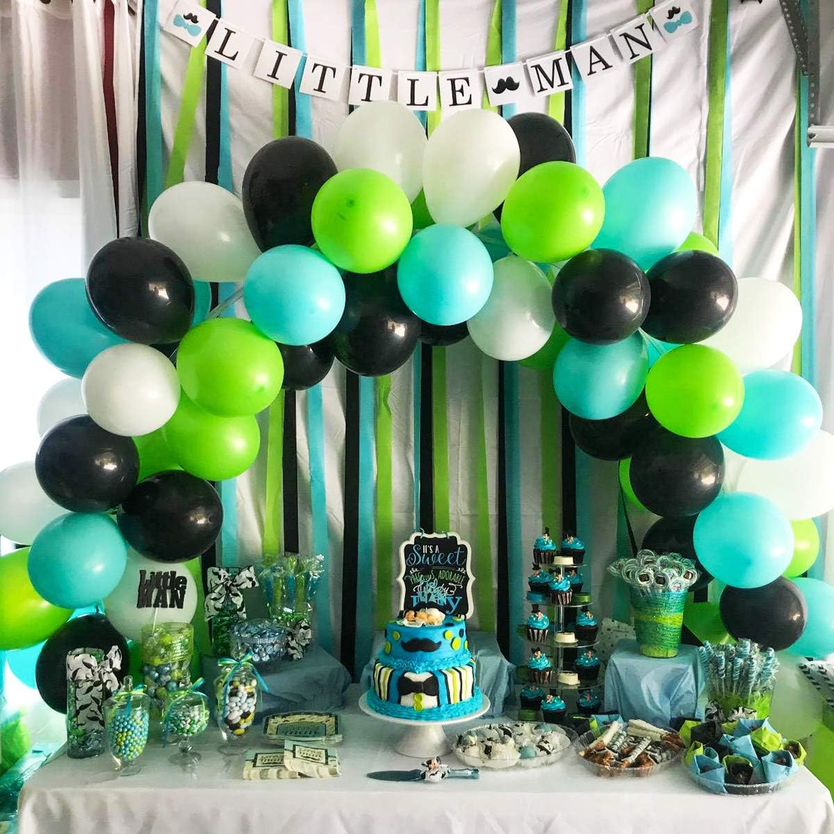 Balloon Clips(120 pcs), Tinabless Balloon Connectors for Decor Balloons Arch, Balloons Column Stand and Flowers - Birthday, Wedding, Baby Shower Party Decorations