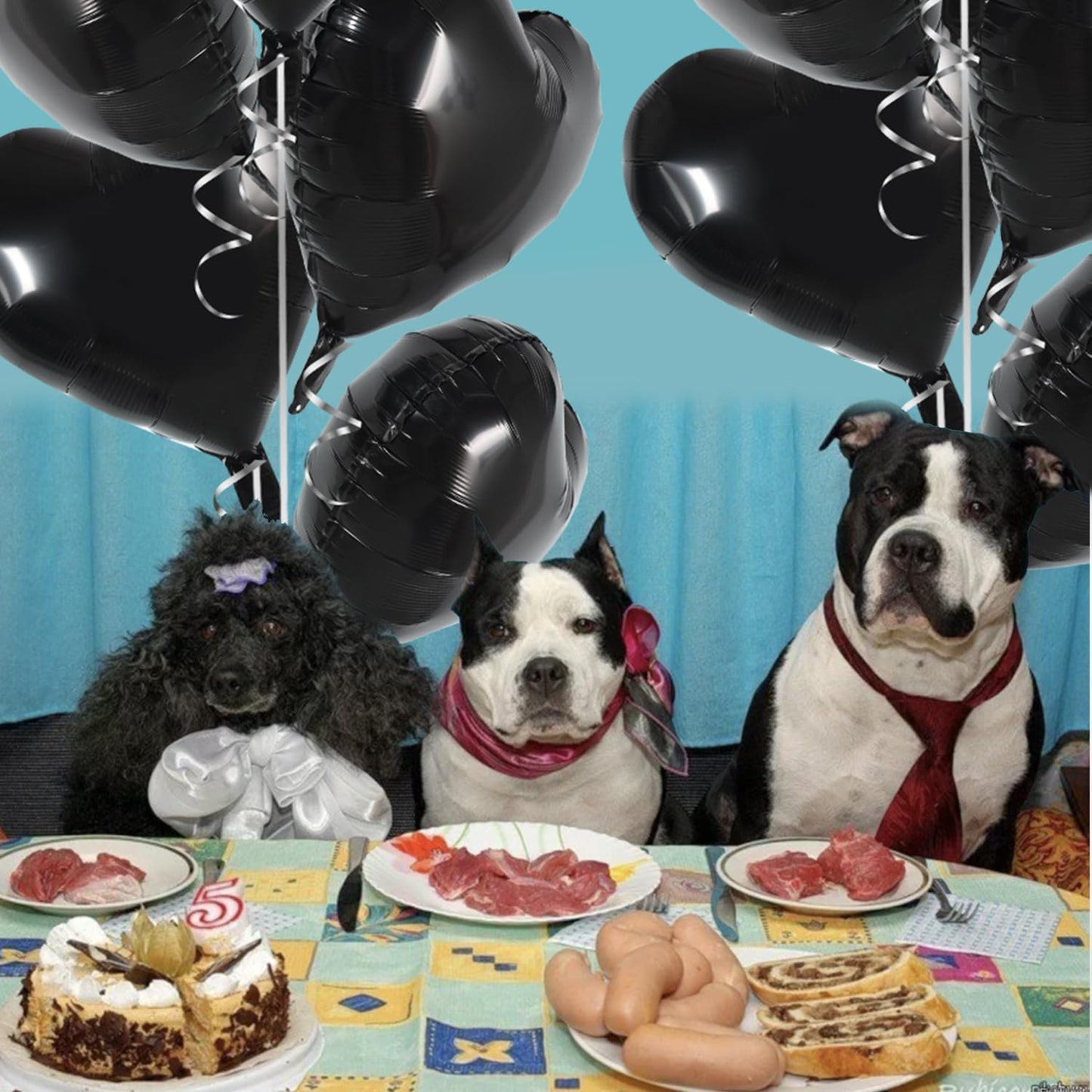 TONIFUL 30Pcs 18 Inch Black Heart Balloons Black Heart Shape Foil Mylar Balloons Decoration for Birthday Valentine's Day Wedding Bridal Shower Anniversary Engagement Party Supplies