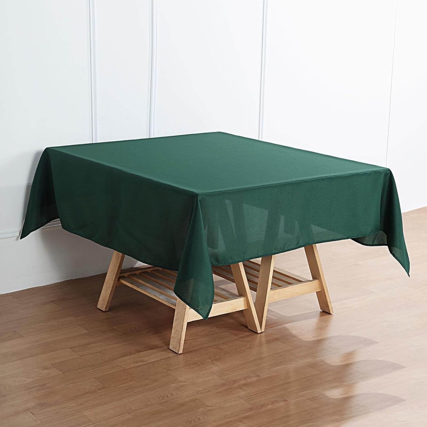 Efavormart 70" Square Linens Hunter Emerald Green Wholesale Linens Polyester Square Linen Tablecloth for Wedding Party Restaurant