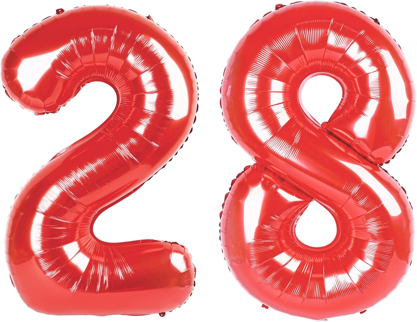 Red Number 28 Balloon 40 Inch Birthday Decorations, Number 28 Balloon Birthday Party Decorations, Anniversary Decorations Graduations Party Supplies