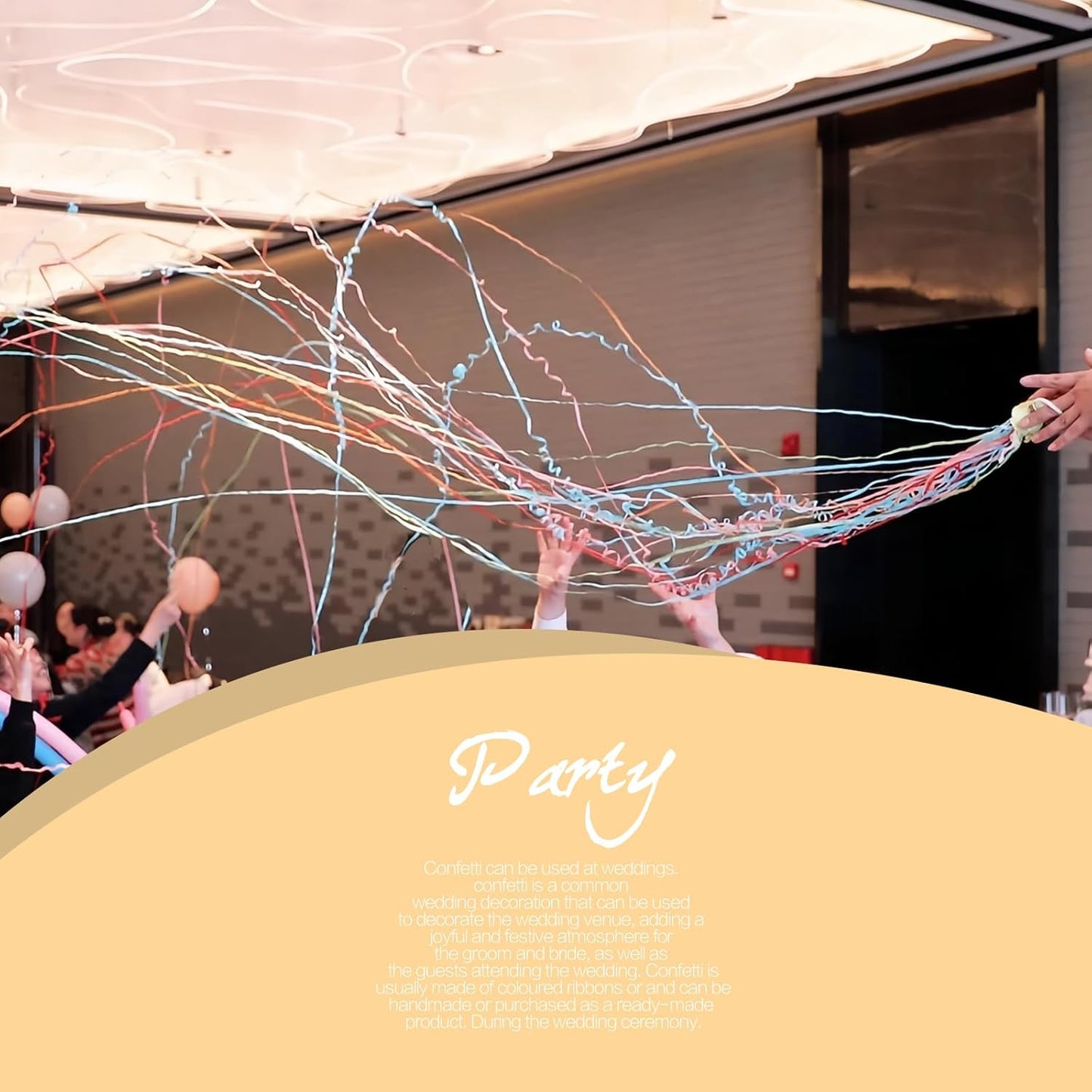 Confetti Poppers, 20Pack Plastic No Mess Streamers, Party Poppers for Birthday,Wedding,Celebrations,Graduation Party (White, 20 Pack)