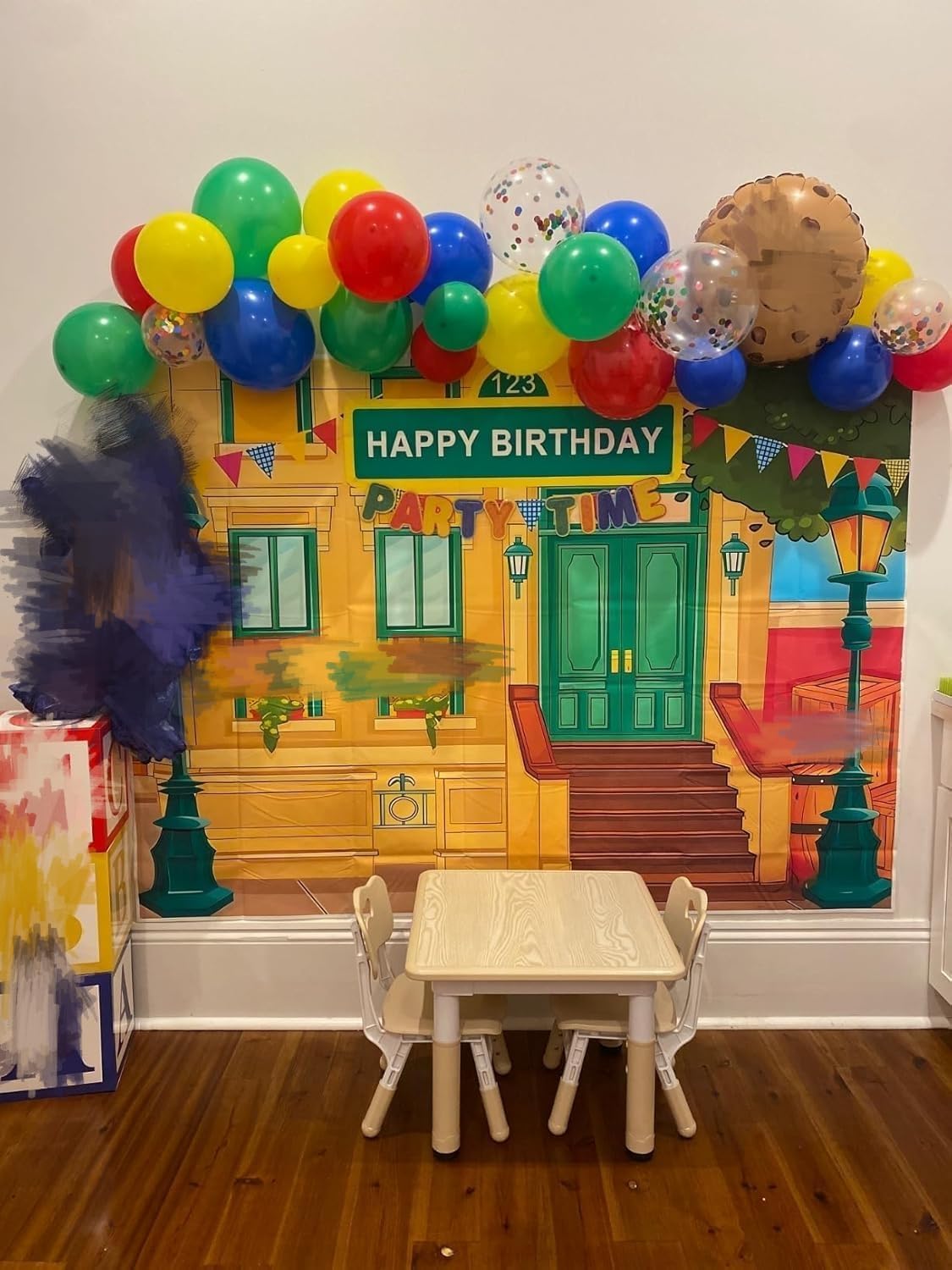 Red Yellow Blue Balloons, Rainbow Assorted Latex Balloons, Red Blue Green Yellow with Colourful Confetti Balloon, for Birthday, Festival, Carnival Circus, Robot Blocks, Video Game Party Decor