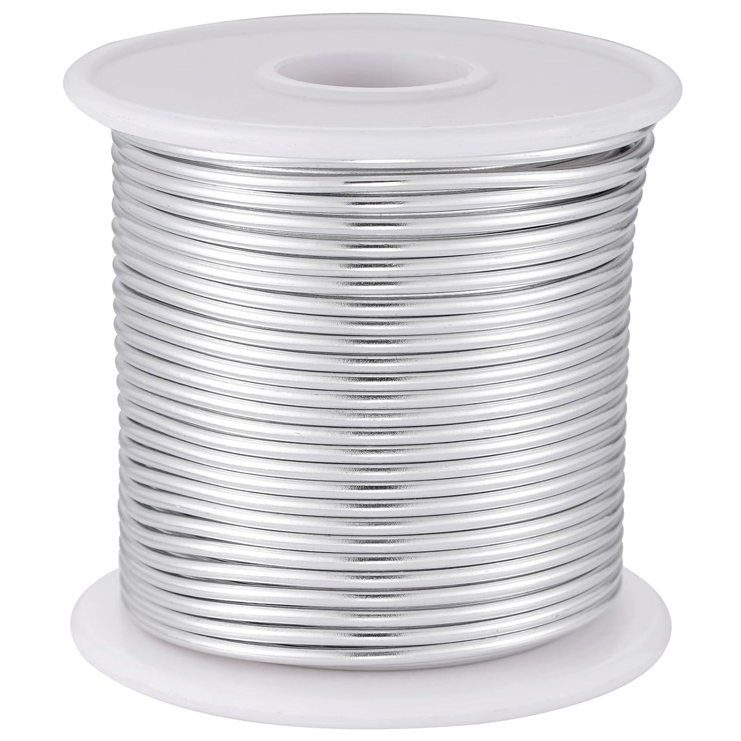 12 Gauge Sliver Aluminum Craft Wire (105FT) - Anodized for Jewelry Making, Beading Floral, Plant Gardening, Sculpting & Modeling Craft Wire (Sliver #1, 2mm)