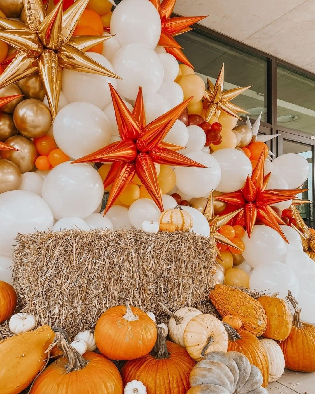 3pcs 26inch orange Star foil balloons.orange Explosion Star burst star balloon-Spike cone balloon for birthday party decorations,wedding,Bachelor party…