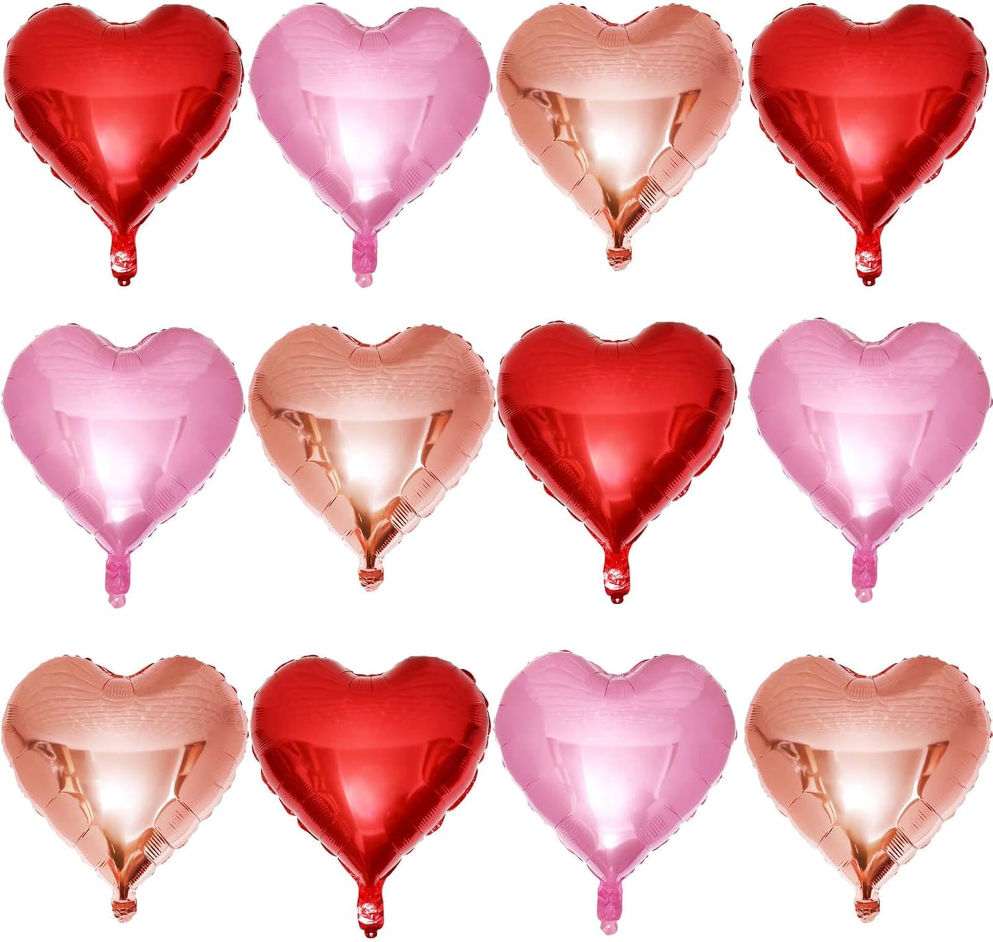 Red Heart Shaped balloons Pack of 12,18 Inch Love Valentine Balloons Heart Romantic Balloons For Valentines Day Propose Marriage Wedding Bridal Shower Engagement Party Decorations