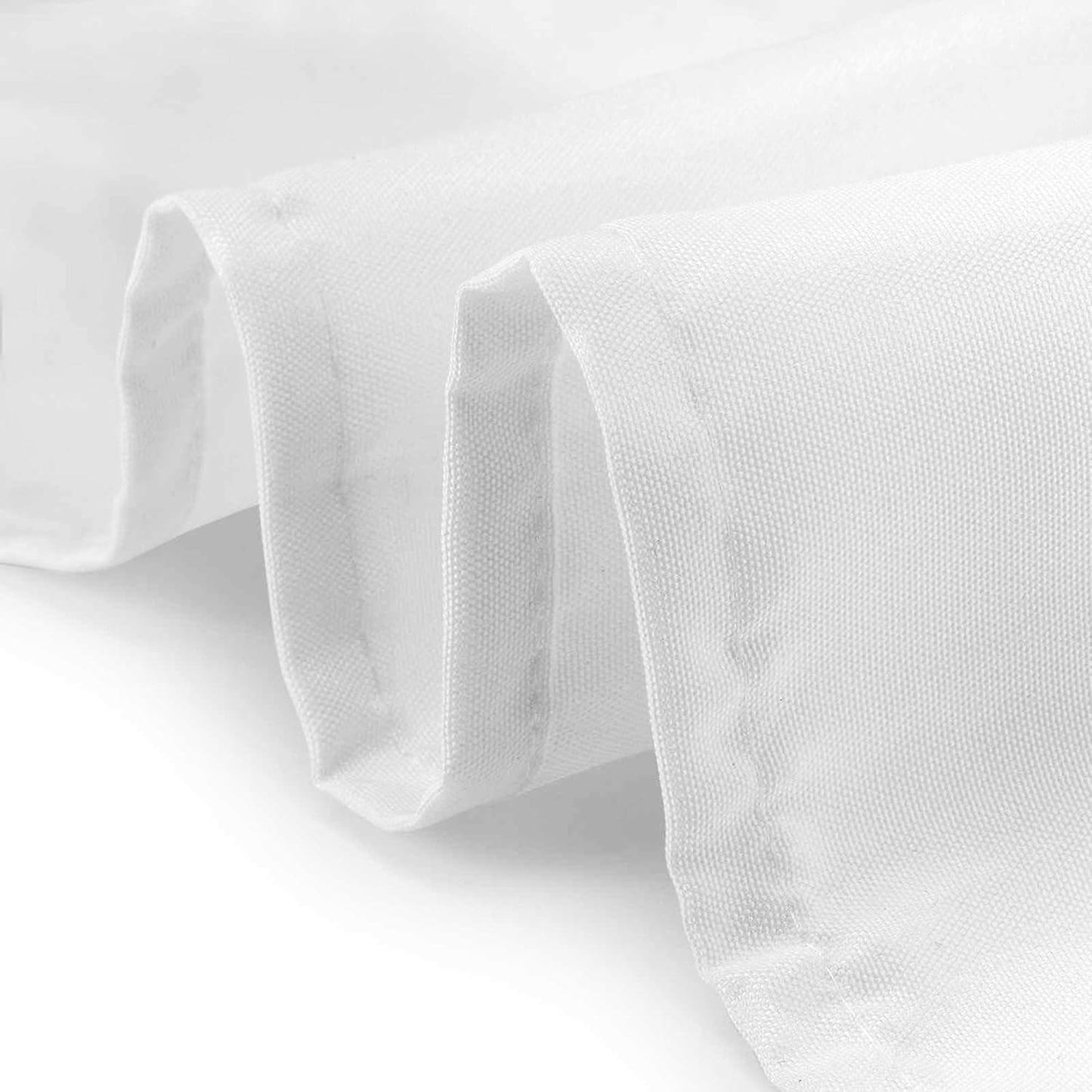 Lann's Linens - 10 Premium 70" Round Tablecloths for Wedding/Banquet/Restaurant - Polyester Fabric Table Cloths - White