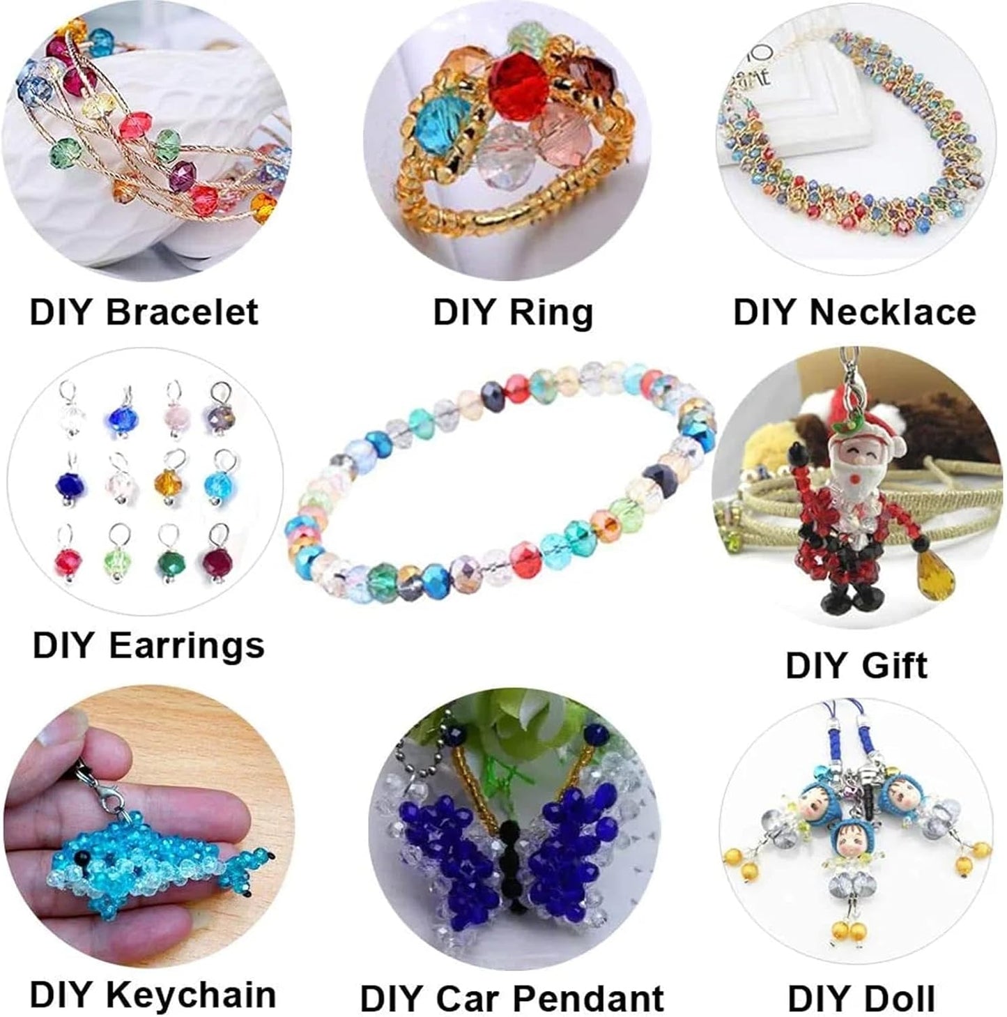 200PCS 6MM Crystal Glass Beads for Jewelry Making Red Series Rondelle Facted Crystal Glass Beads for Bracelet Making Round Glass Spacer Beads for DIY Crafts Wind Chimes Suncatchers