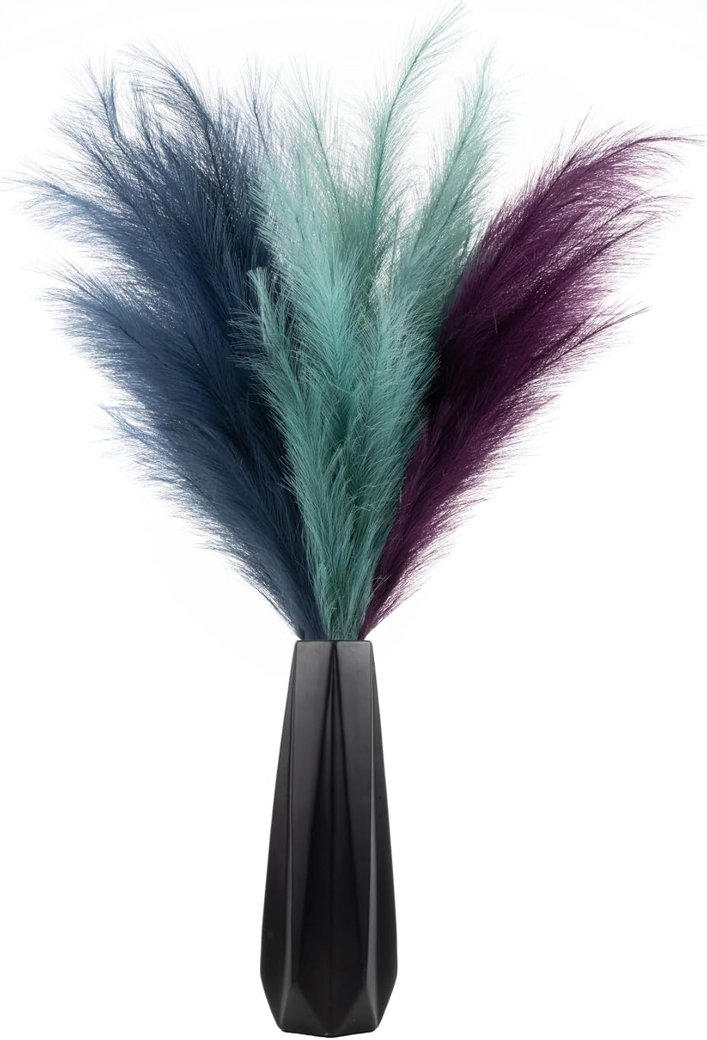 EVODIS Pampas Grass Decor Tall, 43"/110cm Faux Pampas Grass 6 Stems Large Pompass Grass Branches Tall Bulk Boho Flower Arrangement for Home Room Wedding Party Decor