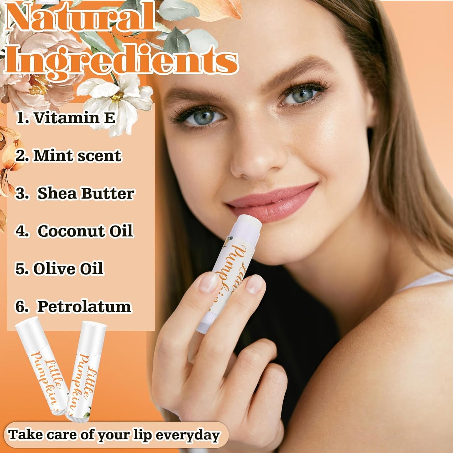 50 Sets 200 Pcs Baby Shower Hand Lotion and Lip Balm Gift Theme Baby Shower Party Favors Travel Size Hand Lotion and Lip Balm Bulk with Organza Bags Tags (Little Pumpkin)