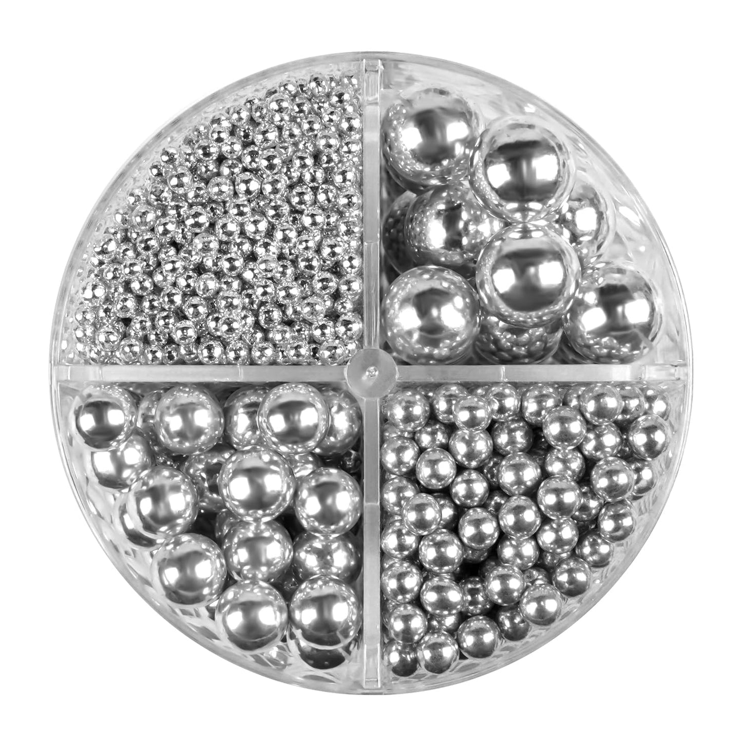 Dazzjoy Silver Pearl Sprinkles, Food Grade, Edible Pearls for Cake Decorating, 150g/5.29oz, Cake Decoration & Cupcake Topper, Wedding Party Valentines Supplies