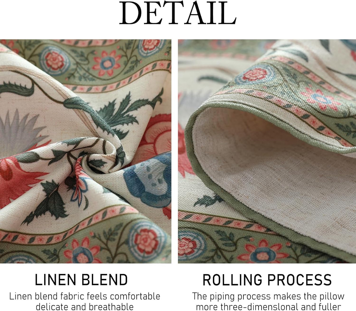 ISAENNE Designer Vintage Linen Table Runner 71 Inches Long,Elegant Floral Pattern Wrinkle Resistant Table Runners for Dining Tables,Thanksgiving,Kitchen Tables,Christmas,12"*71"-Daffy B