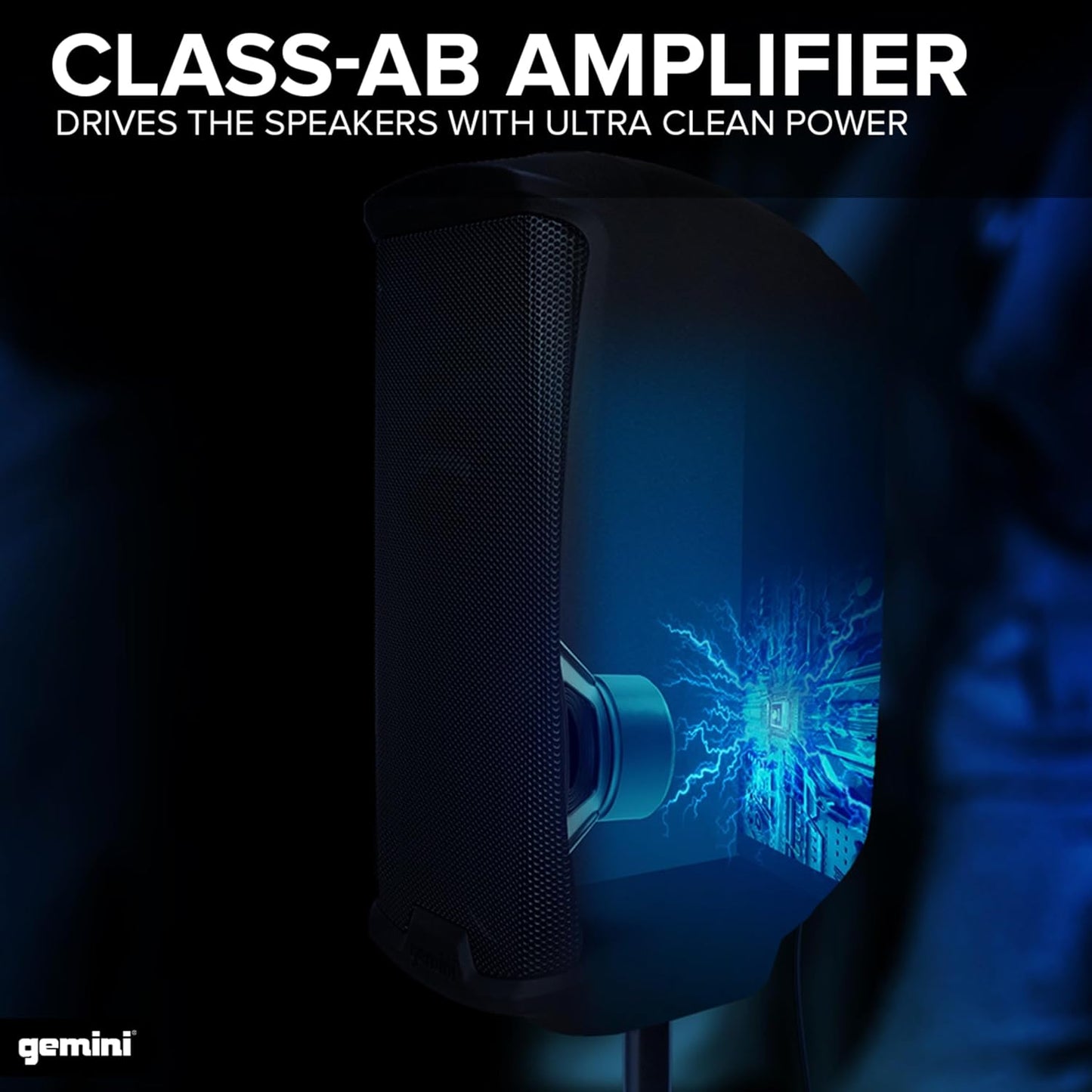 Gemini 12” 1500W Bluetooth PA Speaker with TWS Link, USB/SD/FM, Mic & Guitar Inputs, XLR/RCA/AUX, EQ Control, Portable DJ Audio System for Events, Gigs & Performances (AS-2112BT)