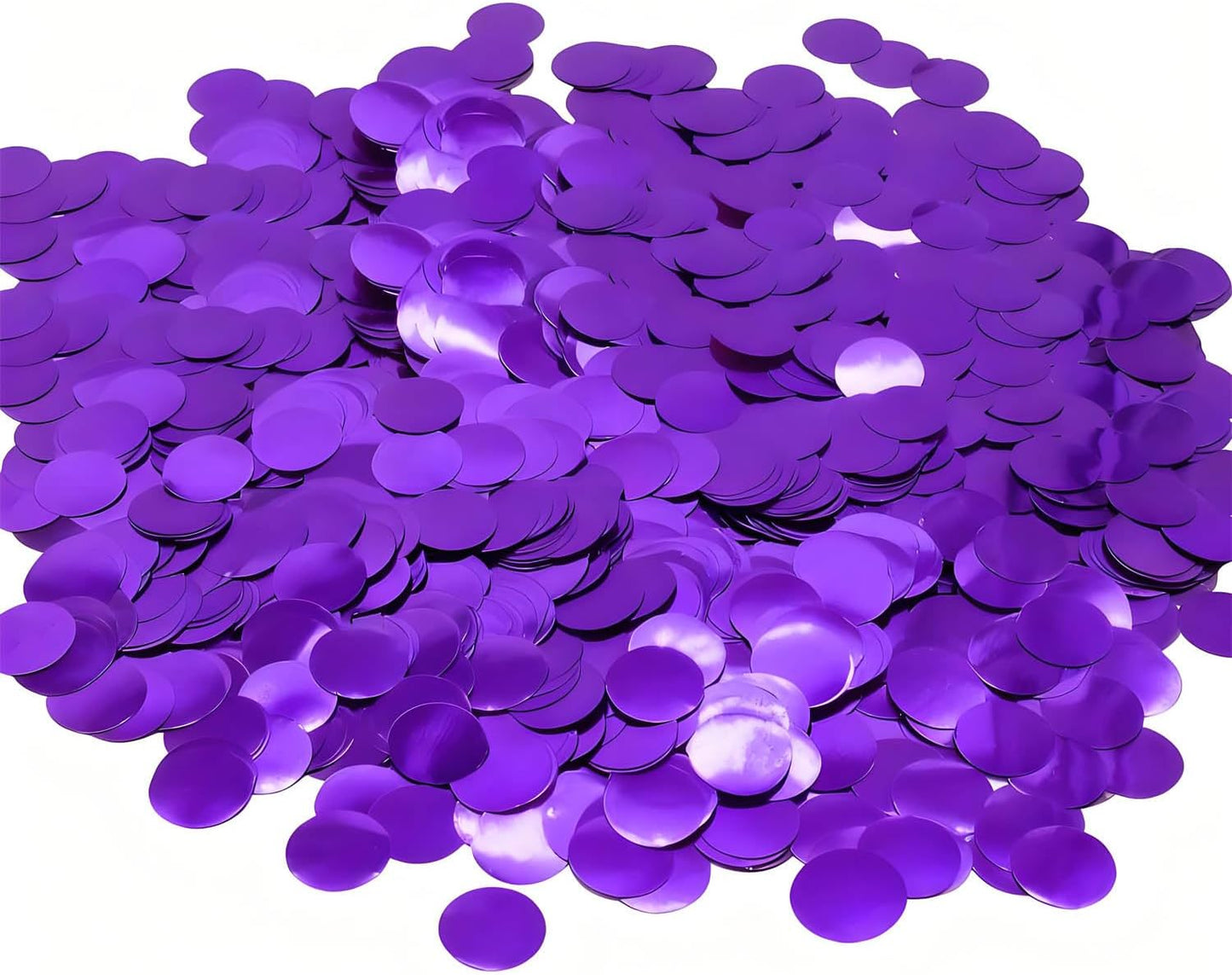 Purple Round Foil Metallic Confetti for Fill Balloons, Wedding, Birthday, Christmas Party, Festival Decoration(8000PCS)