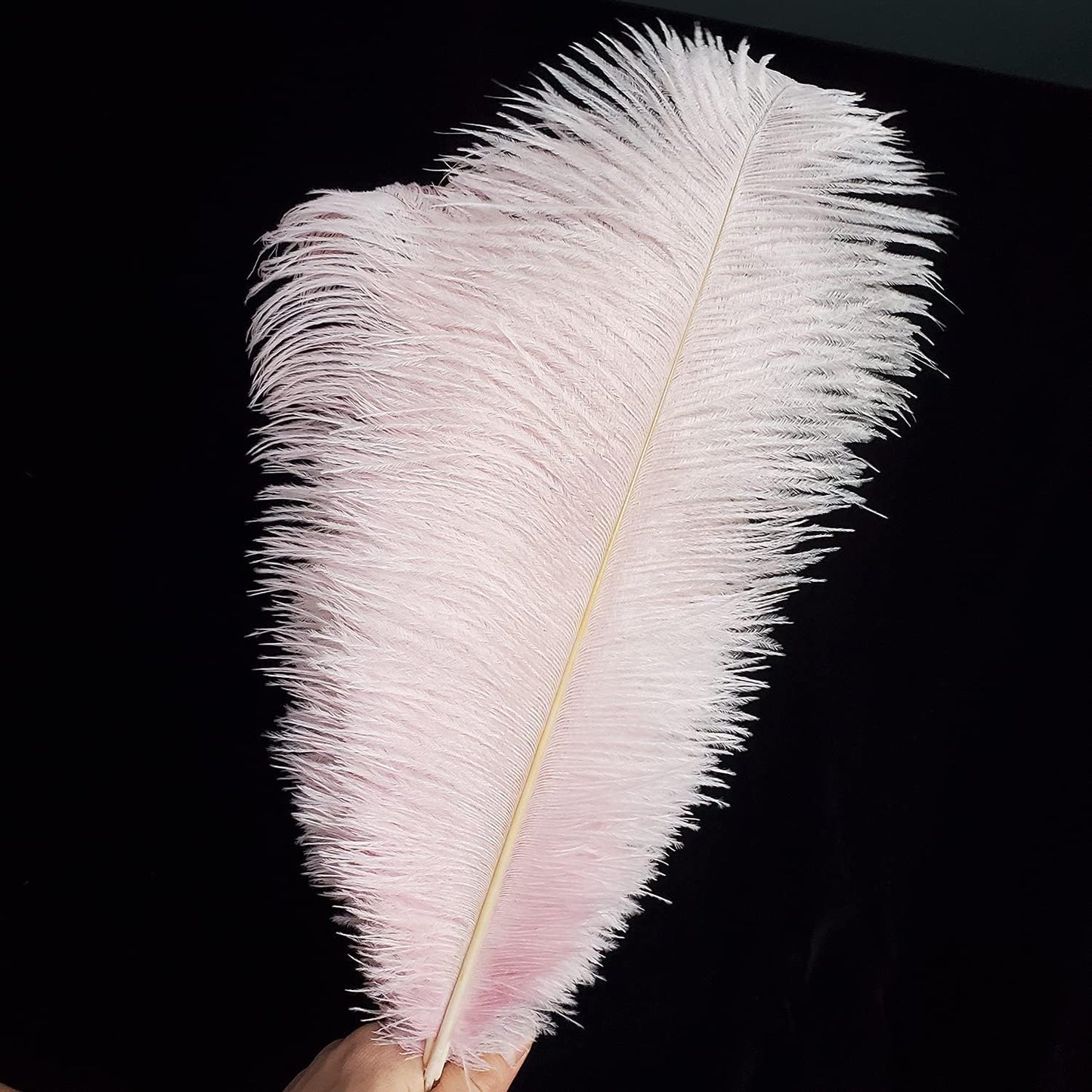 Happy Feather 16-18 inch Pink Ostrich Feathers Craft for Wedding Party Centerpieces Home Decoration DIY Craft Pack of 10