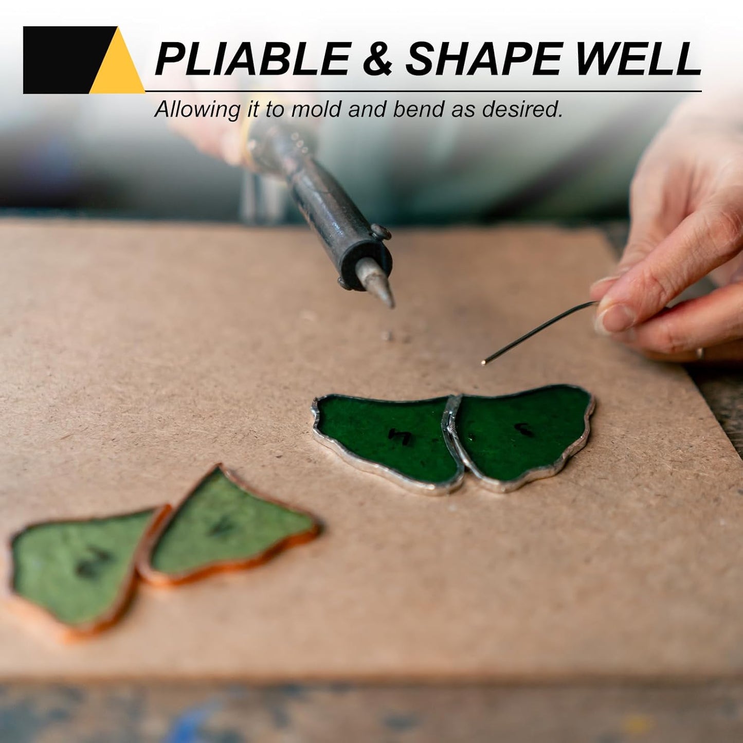 MECCANIXITY 114 Yards/345 Feet Metal Floral Wire 21 Gauge Black Flexible Paddle Thin Floral Wires for Craft, Christmas Wreath, Flower Arrangement, Wedding, Total 3 Roll