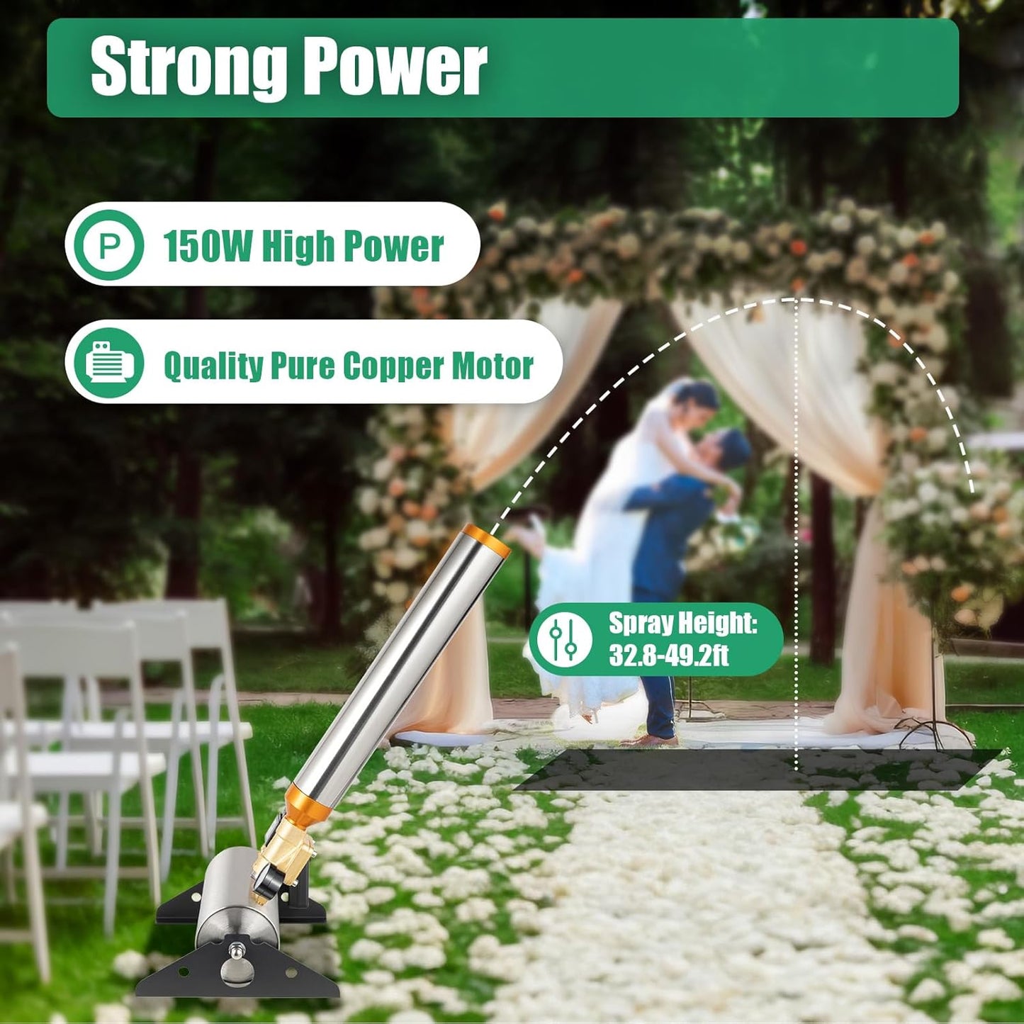 2PCS Confetti Cannon Machine Remote Control Confetti Launcher Machine Cannon Wireless Party Wedding Stage Paper Shots