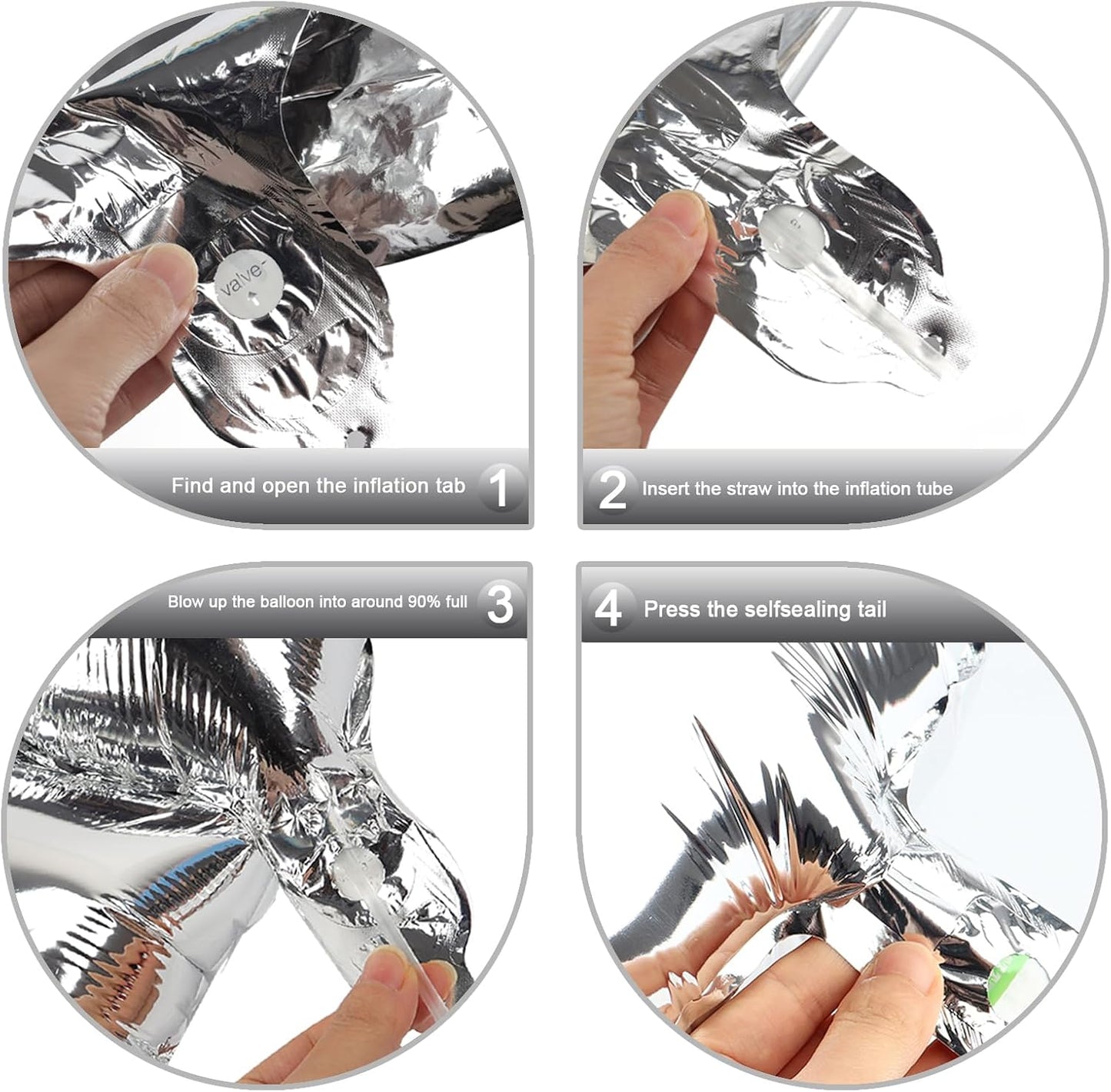 Silver Number 17 Birthday Balloon 40 Inch, Digital Balloons for 17 71 Party Celebration Decorations Supplies, Mylar Foil Numbers Balloon for 17 Wedding Anniversary