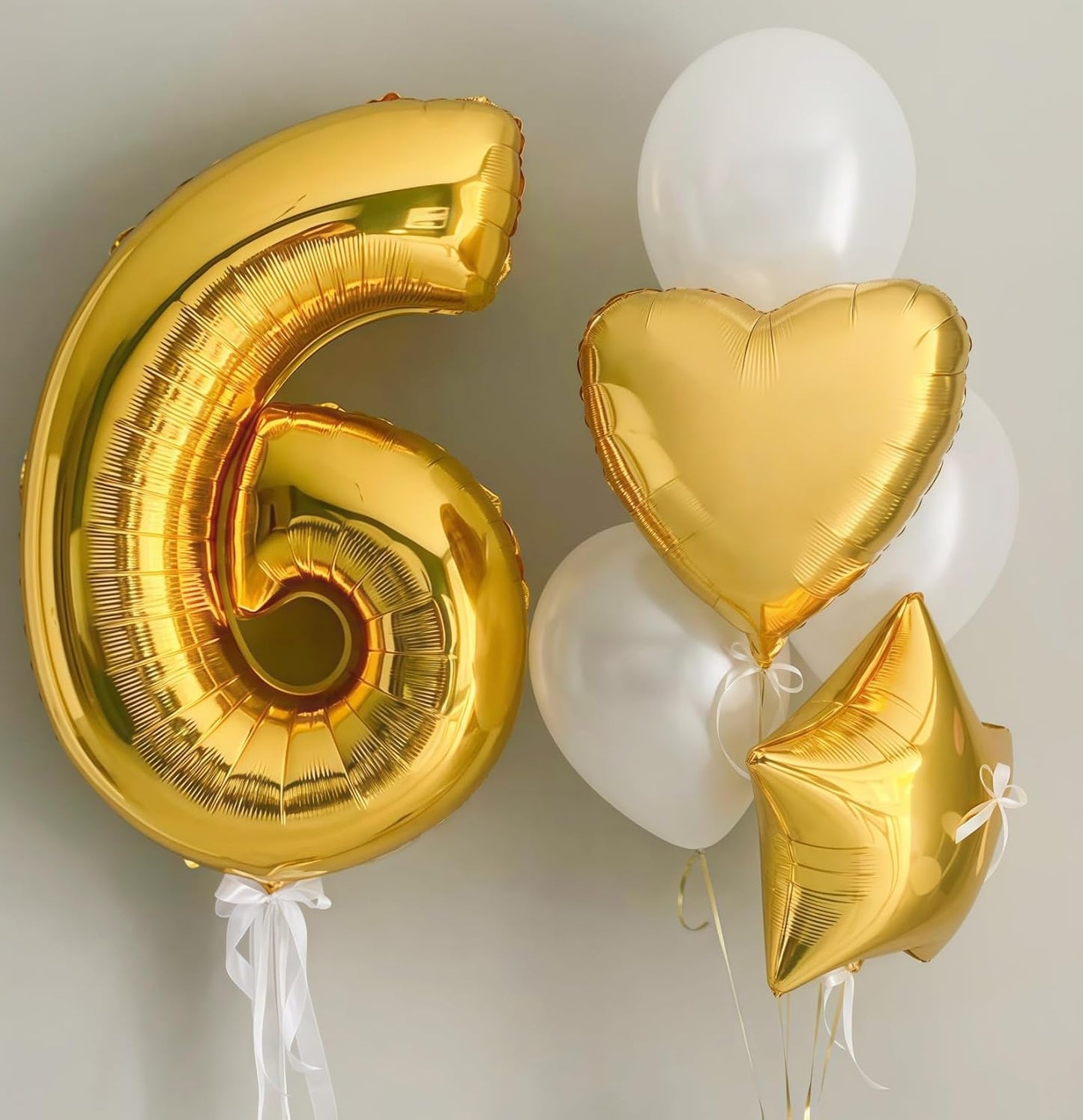 Gold 7 Balloon Number,40 Inch Number 7 Balloon Large Gold 7 Foil Mylar Helium Balloon for Birthday Party Decorations