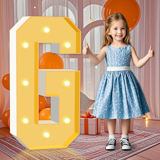 3FT Marquee Light Up Letters G, Warm White Marquee Letters for Birthday Party Decor, LED Light Letter for Graduation, Wedding, Engagement, Holiday Party Backdrop Arch Decoration