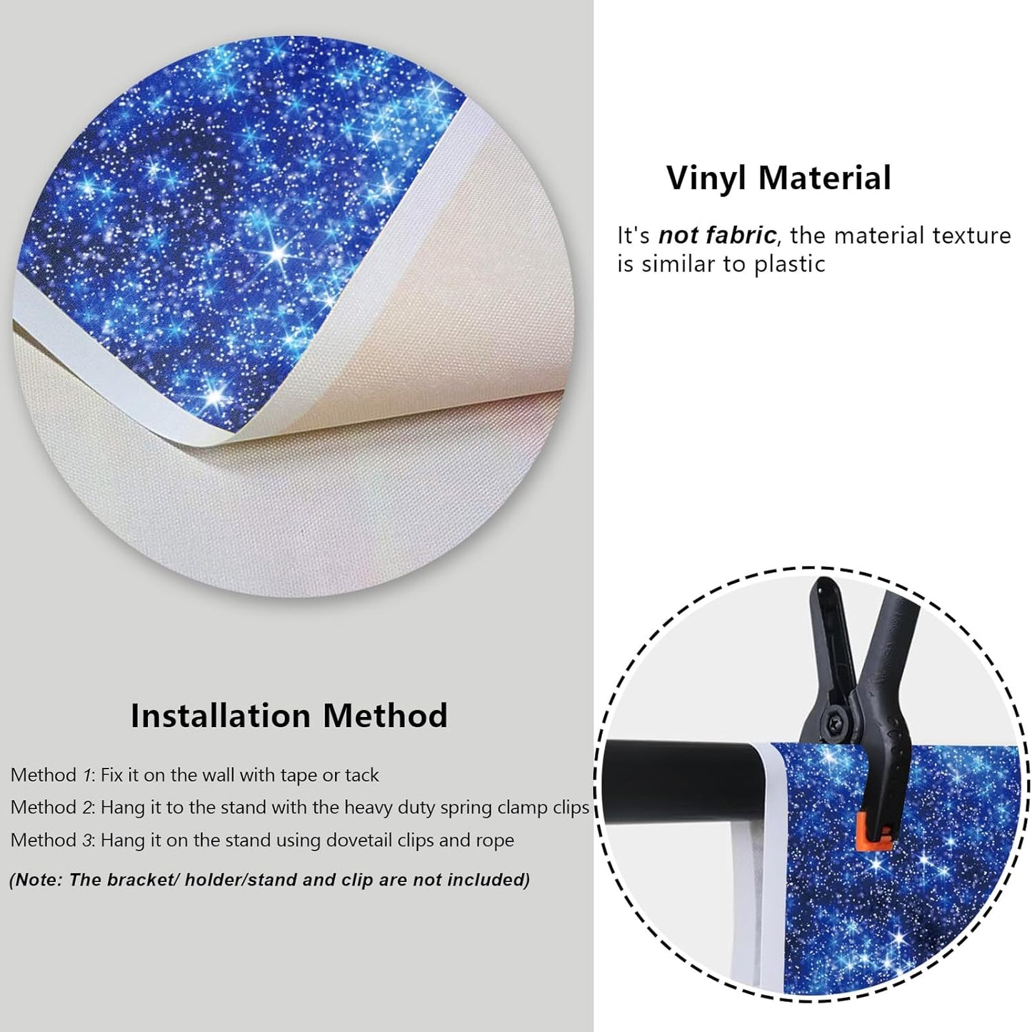 YongFoto Blue Glitter Backdrop 5x3ft Silver Light Spots Navy Blue Sequin Bokeh Photography Background Birthday Bridal Shower Wedding Photography Background Party Banner Decor Portraits Photoshoot