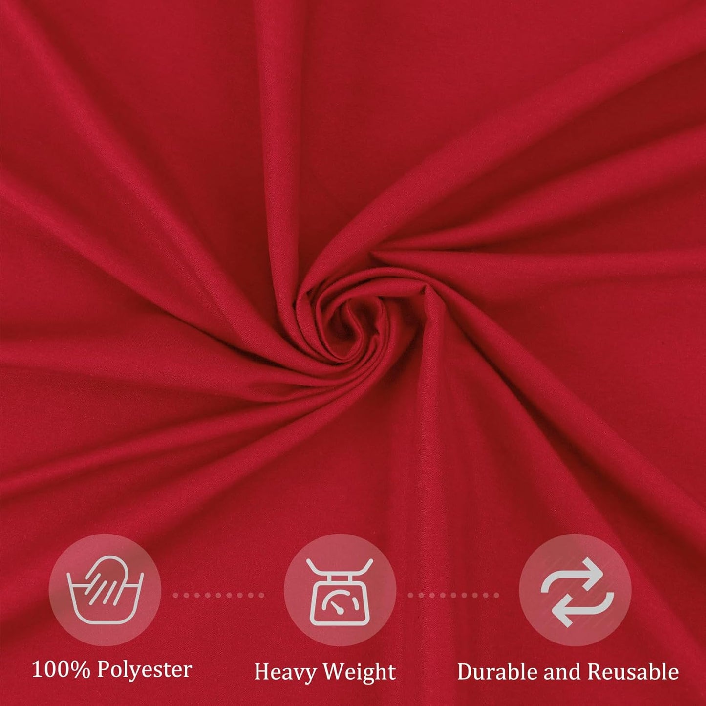 8 Pack Round Tablecloth 70 Inch Red Round Table Covers Bulk Washable Polyester Fabric Table Clothes for Wedding Party Reception Banquet Buffet Restaurant (Red, 70 Inch)