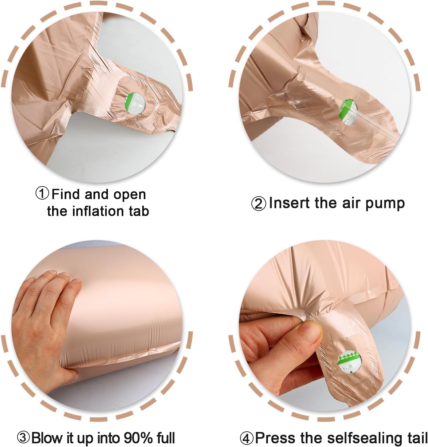 40 Inch Light Brown Mylar Foil Number 6 Birthday Balloon, Digital Balloons for 6 16 Boy Girl Party Decorations Supplies, Light Brown Big Helium Balloon Numbers for 26 36 46 60 Men Women Anniversary