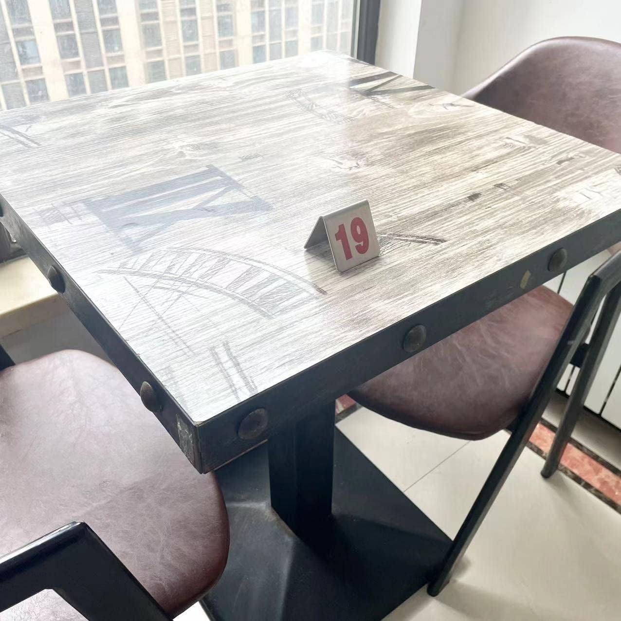 10 Pcs Metal Place Cards Stackable Tent Style Table Numbers，Place Card Holders for Celebration Wedding Party Restaurants Cafes Bars Gatherings meeting Room Board Game Serial (Small 11-20, Red)