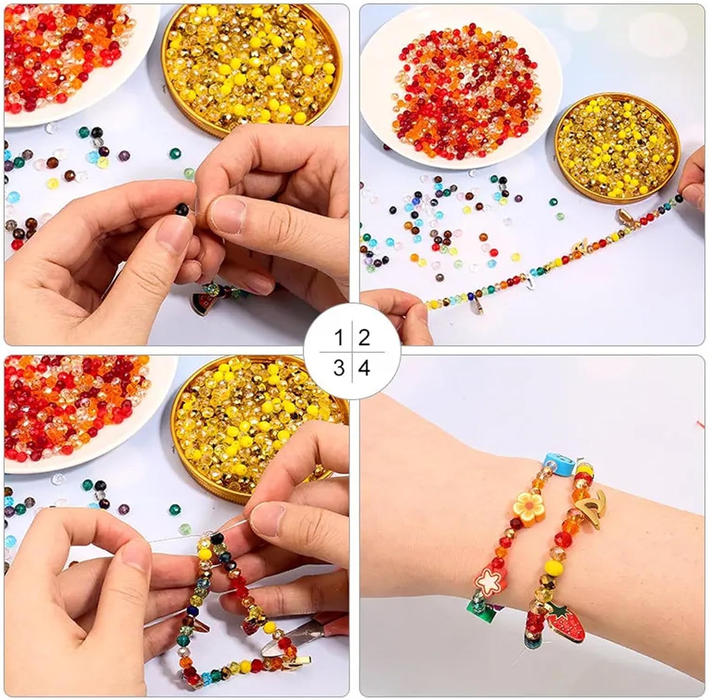 200PCS 6MM Crystal Glass Beads for Jewelry Making Pink Series Rondelle Facted Crystal Glass Beads for Bracelet Making Round Glass Spacer Beads for DIY Crafts Wind Chimes Suncatchers