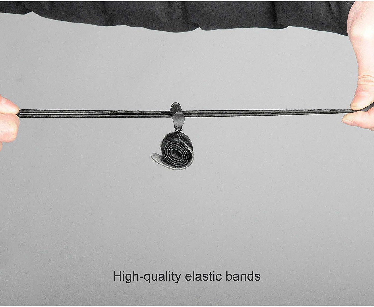 SLOW DOLPHIN Backdrop Background Muslin String Clips Holder Multifunctional for Photo Video Photography Studio 16 Pack, Black