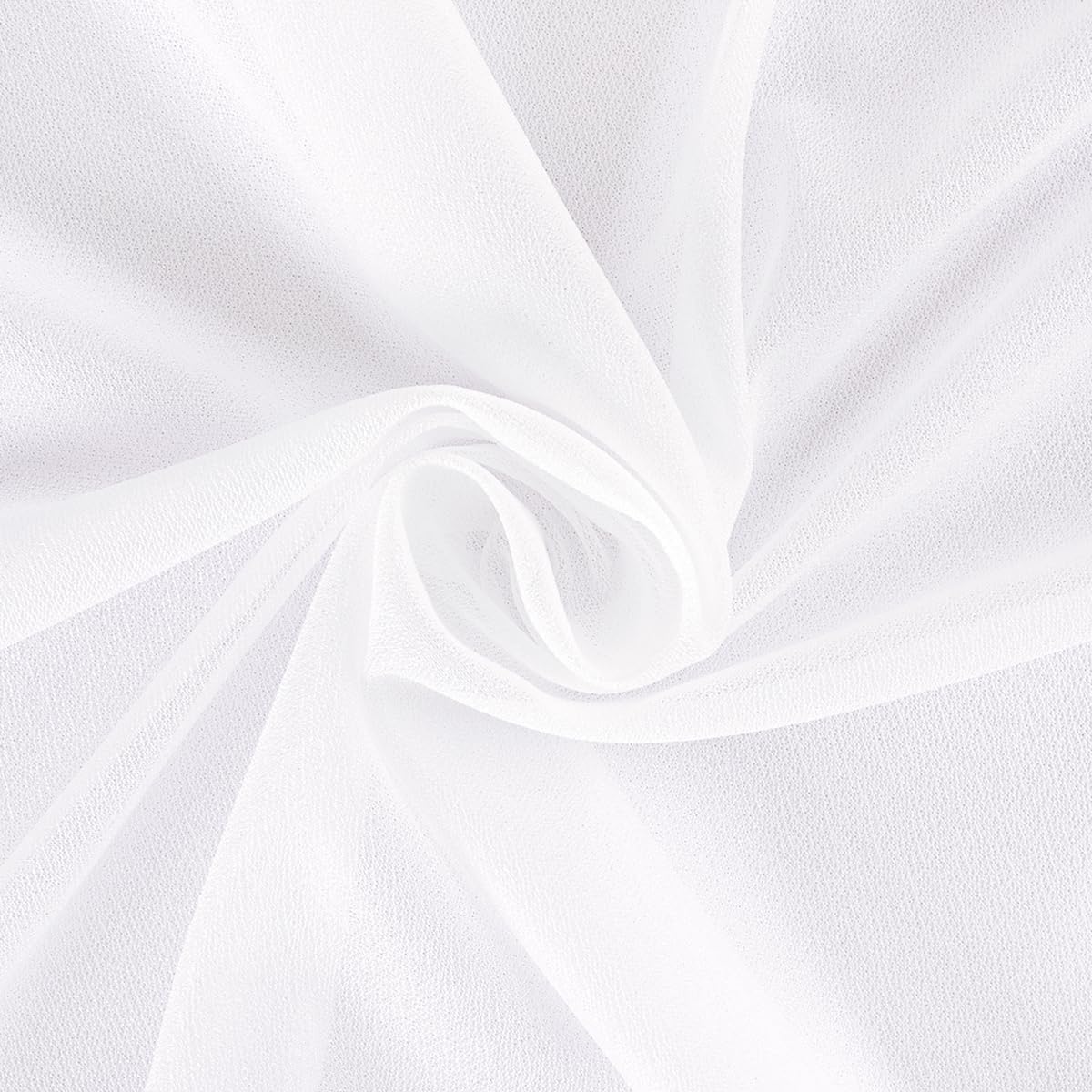 White Wedding Arch Draping Fabric 1 Panel 29" × 20FT Sheer Drapes Outdoor Curtain for Wedding Ceremony Baby Bridal Shower Arch Ceiling Backdrop Decor