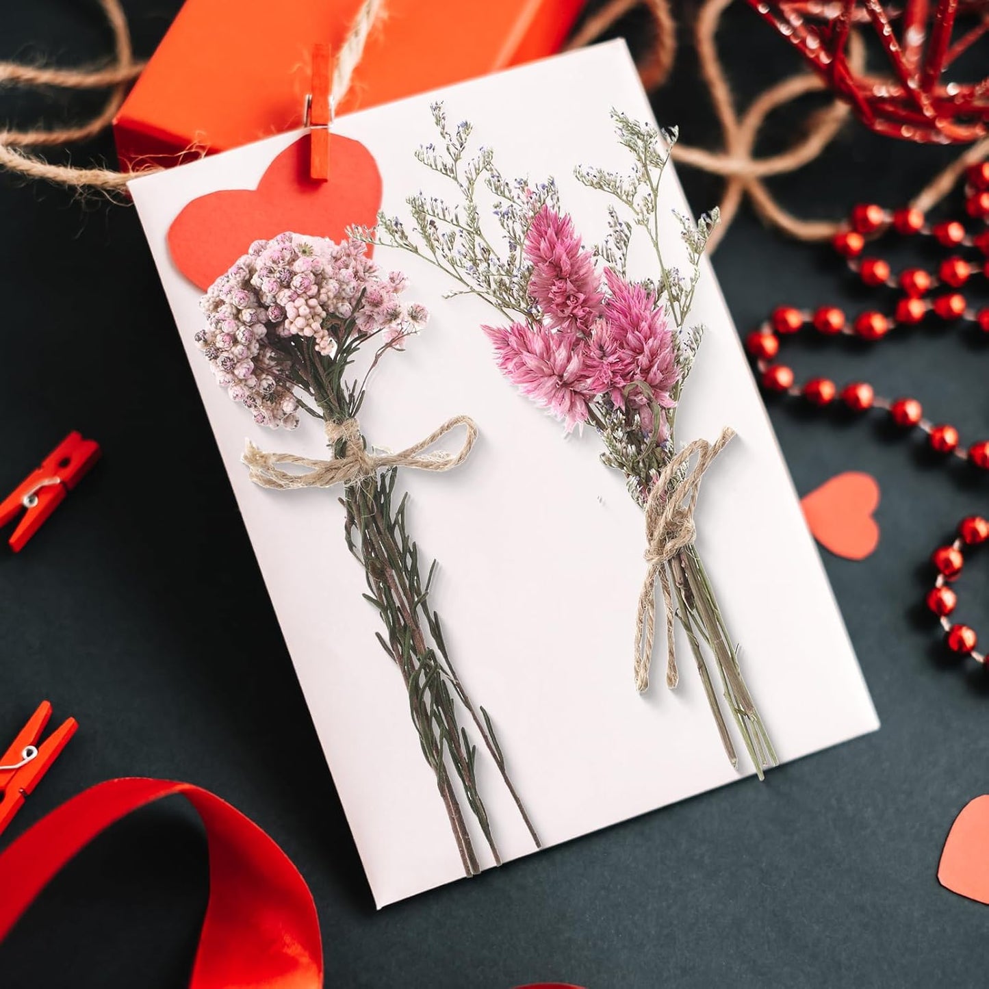 10/12/24/36 Pack Mini Dried Flowers for Vase Wedding Various Mini Bouquet Dried Small Wildflowers Natural Flowers Bulk for Crafts DIY Decor (36, Multicolor)