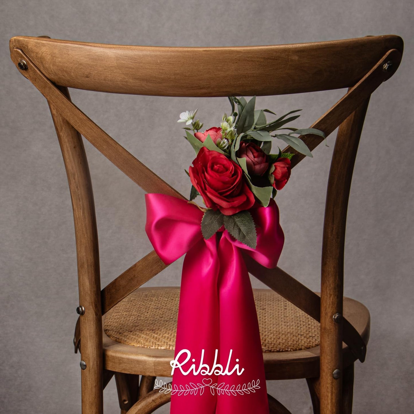 Ribbli Fuchsia Satin Ribbon 4 Inch Wide Shocking Pink Ribbon for Wedding Chair Sash Grand Opening Ceremony Big Bows Gift Wrapping Floral Crafts Cake Decor-Double Faced Satin Continuous 10 Yards