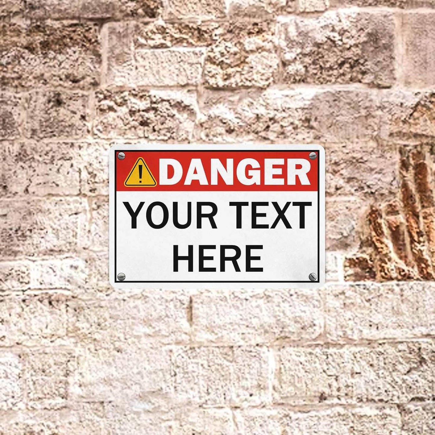 Custom Sign, Personalized Metal Signs, Customize for Office, Business, Workplace, Office, Home, Delivery Signs, Metal Sign With Your Own Image, Text,Photo, Pets, Kids Art Made in USA (Design 4)