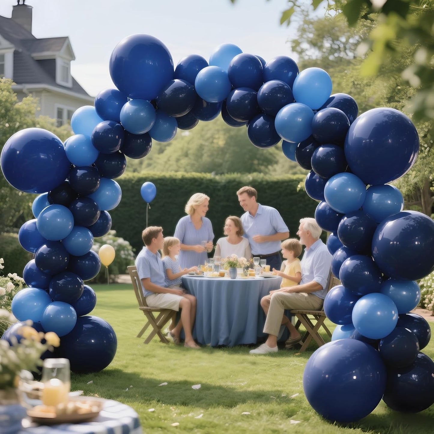 KAWKALSH Navy Blue Balloon 12 Inch, 110pcs Latex Party Balloons Helium Bright Color for Birthday Baby Shower Wedding Party Supplies Arch Garland Decoration