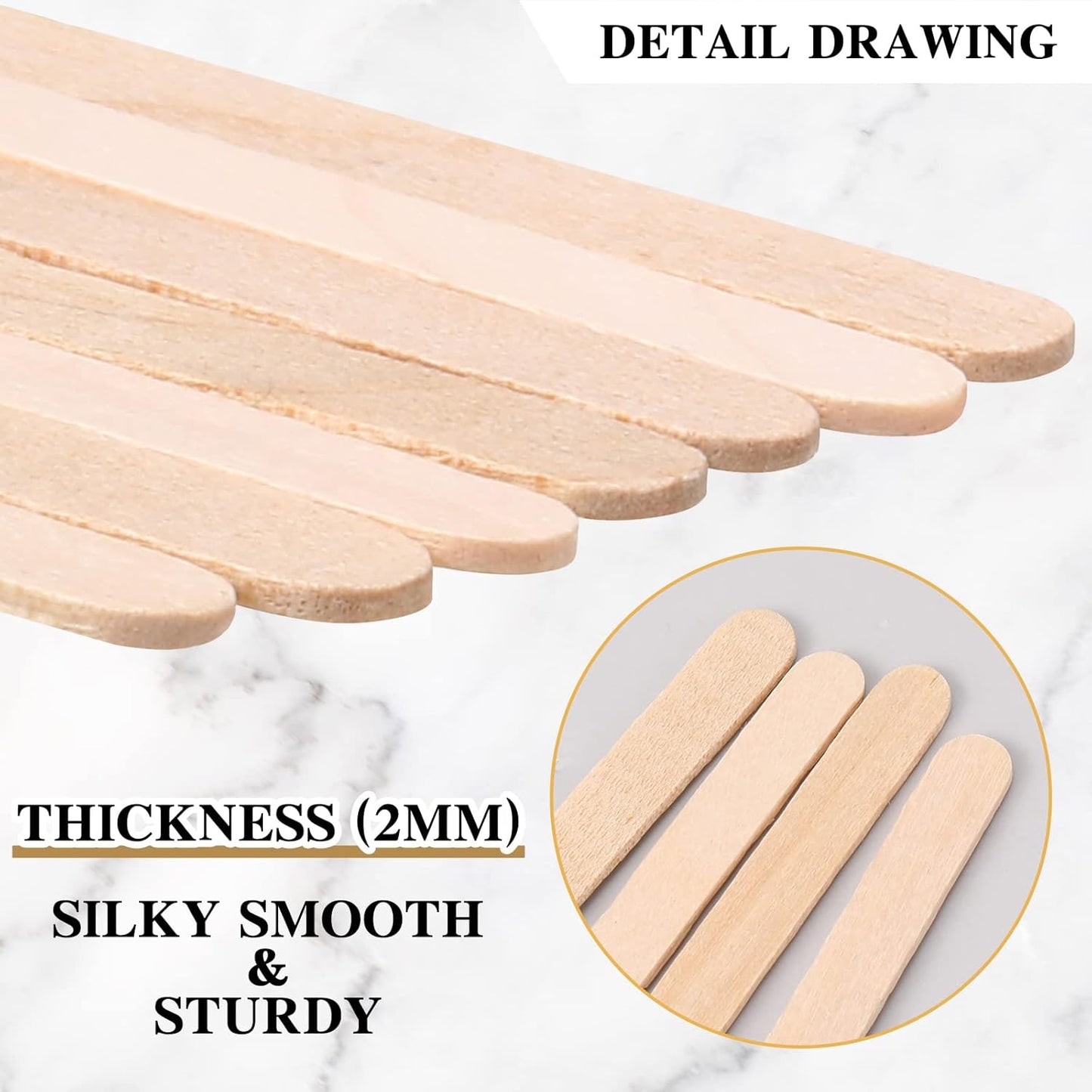 3000 Pcs Individually Wrapped Wooden Coffee Stirrers, Disposable Coffee Stir Sticks Round End Sticks Bulk Wood Stirrers for Cocktail Hot Drinks Restaurant Bar Home Office (7 Inch)