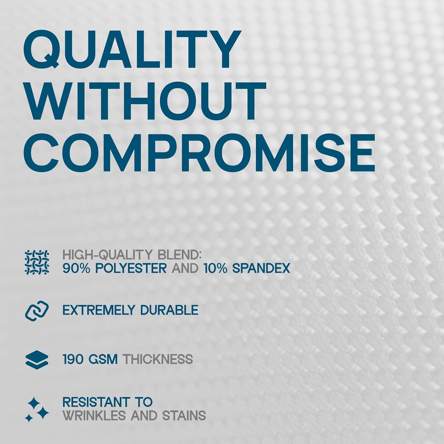 Stretch Spandex Table Covers 6FT, Pack of 2 Fitted Tablecloths for Rectangle Tables, Stretchy Wrinkle Resistant Folding Table Cover, White