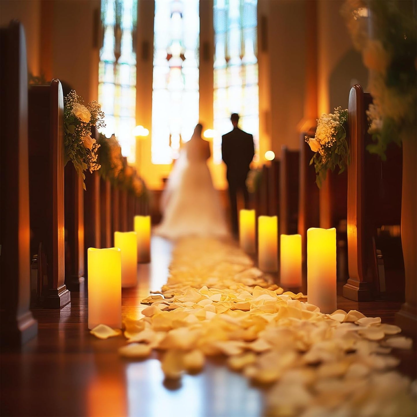 Homemory 12-Piece Waterproof Flameless LED Candles with Remote Control & Timer, Multi-Size Set (D2.2'' x H4''5''6''), Battery Operated for Outdoor/Indoor Decor, Wedding, Holidays & Events