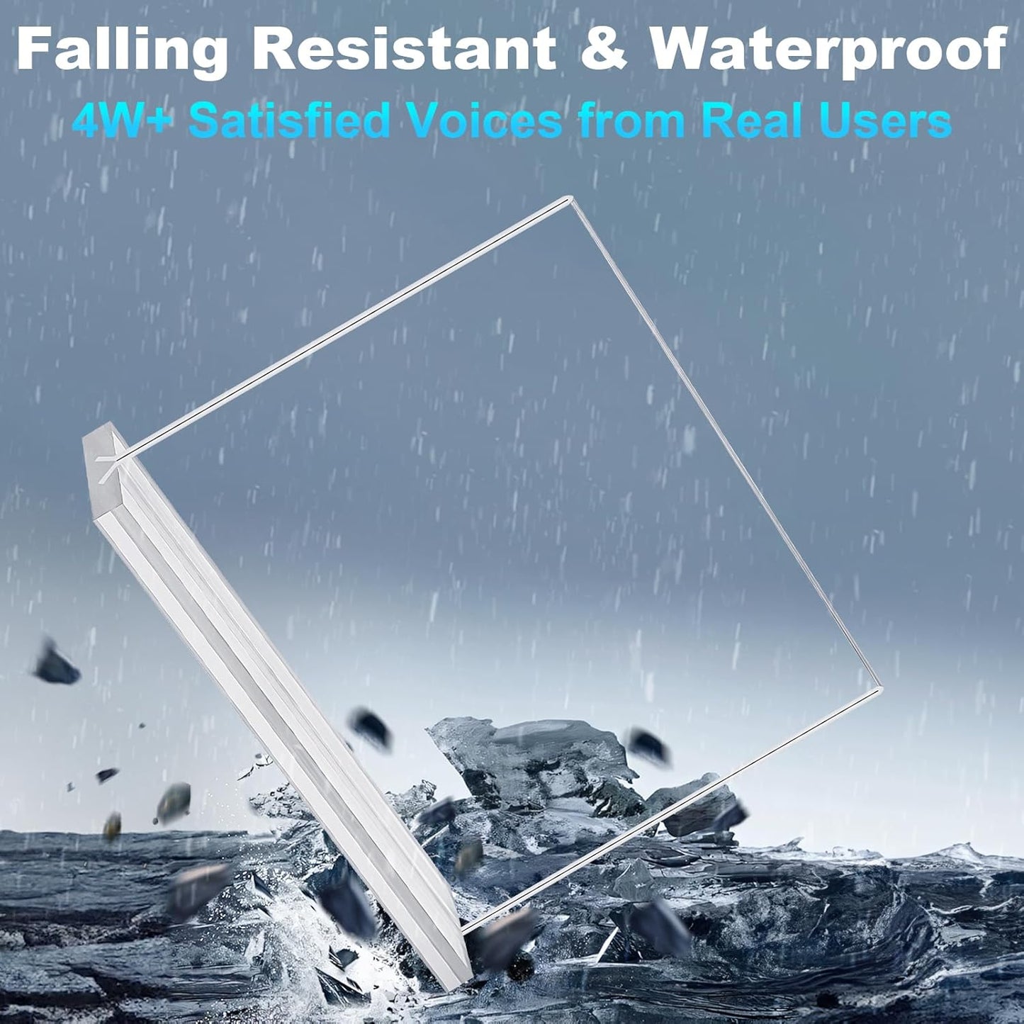 Acrylic Sign Holder 6x4,6 Pack Clear Sign Holder Double Sided Table Menu Horizontal Desktop Display Stand Paper Flyer Holder Tabletop Sign Holder Suitable for Restaurants, Office, Store, Hotels