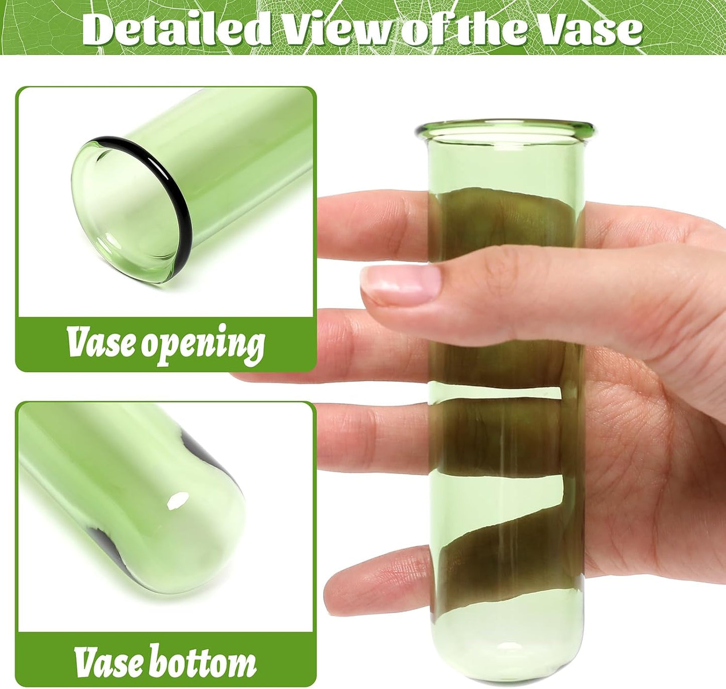 Glass Plant Propagation Station with 5 Test Tubes Colorful Planter Vase Birthday Gifts for Women in Wooden Stand