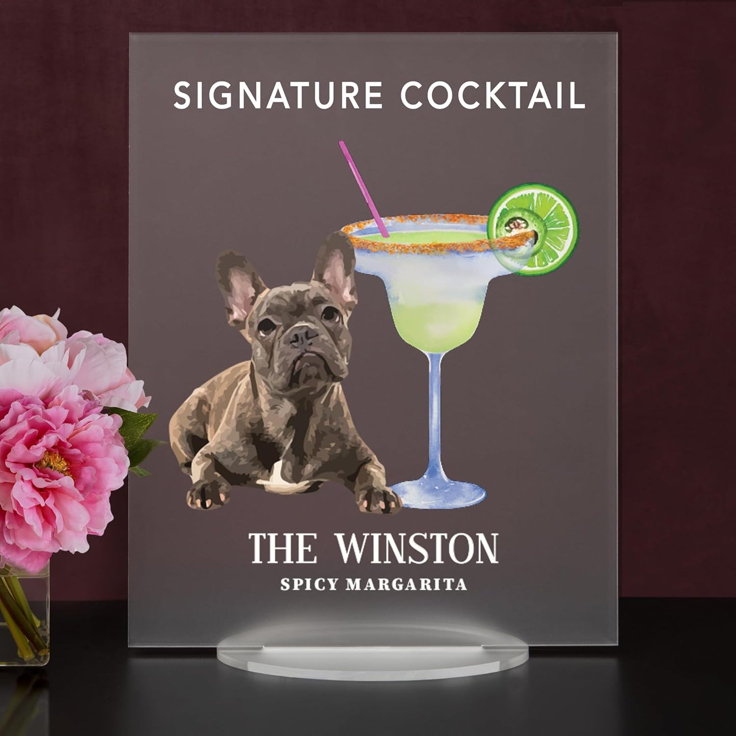 Pet Signature Drink Wedding Signs