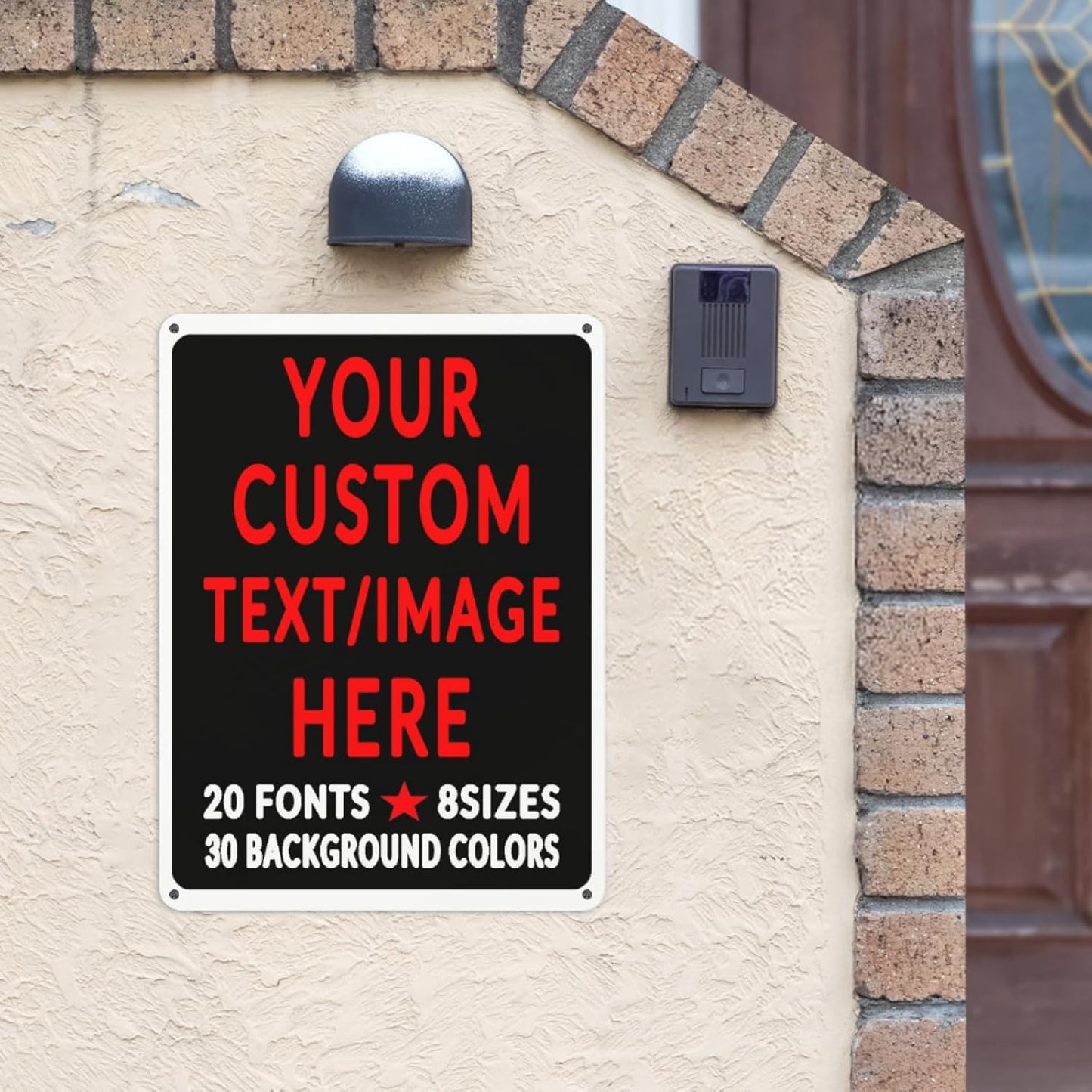 Custom Sign Personalized Custom Metal Sign, Customize For Office, Business, Workplace, Office, Home, Delivery Signs 12x17