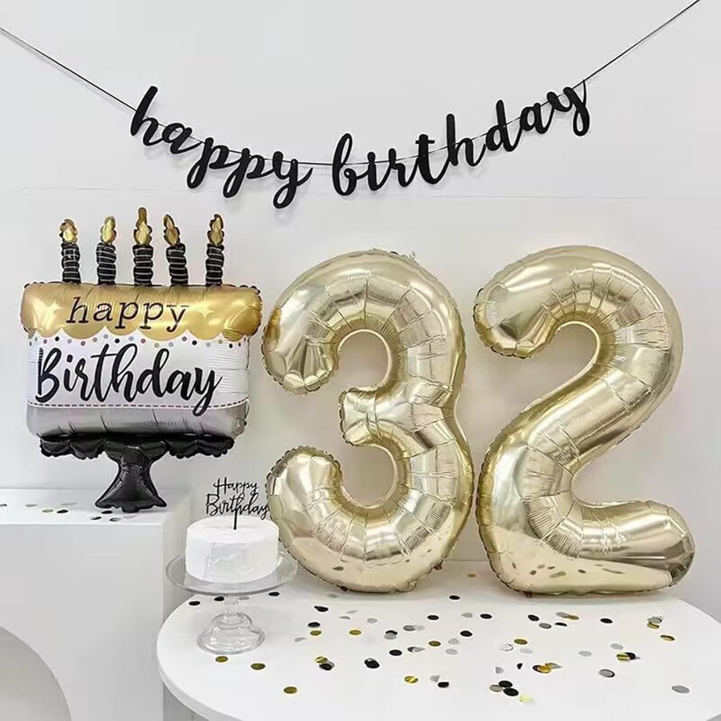 40 Inch Numbers 8 Light Gold Large Balloon Digital 8 for Birthday Party, 0-9 Birthday Party Decorations,Foil Mylar Big Number 8 Wedding Graduations Photo Shoot Decorations(Number 8)