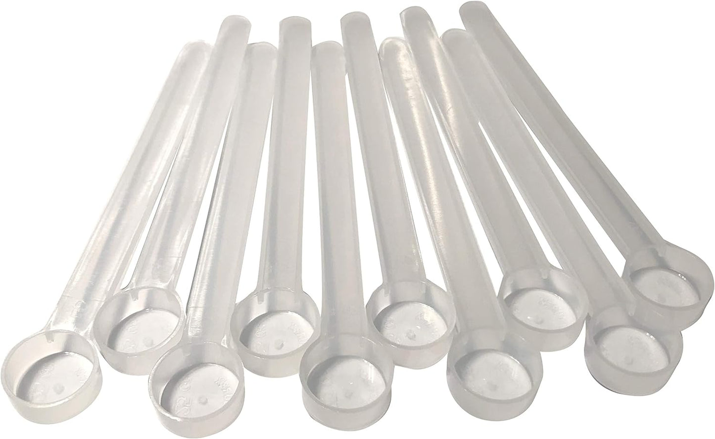 1/2 Teaspoon (2.5 mL) Long Handle Scoop for Measuring Coffee, Pet Food, Grains, Protein, Spices and Other Dry Goods (Pack of 10)